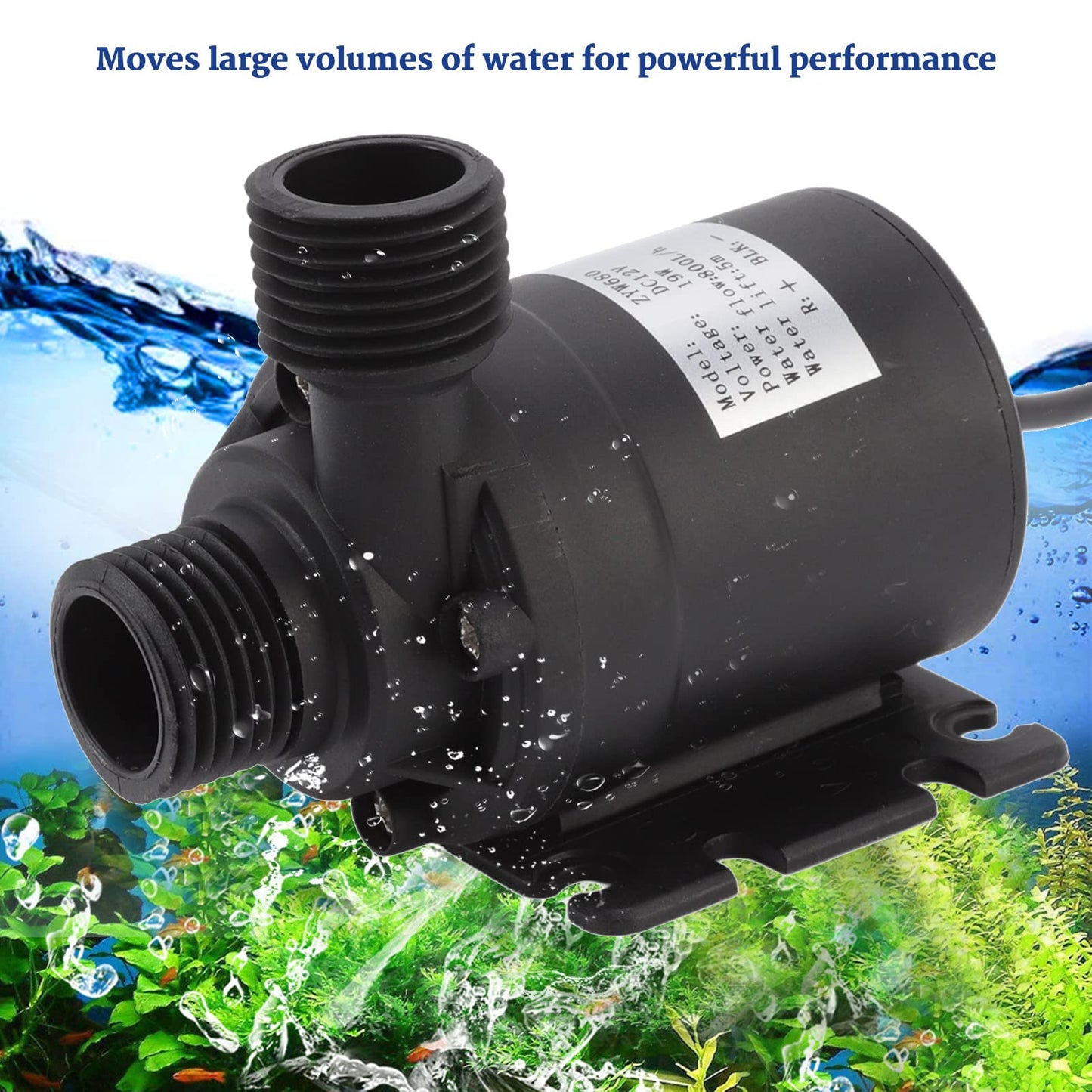 Solar Water Fountain Pump, 30W Solar Water Pump with Solar Panel, Outdoor Solar Powered Fountain Water Pump Kit for Bird Bath Garden Small Pond Fish Tank Pool Patio