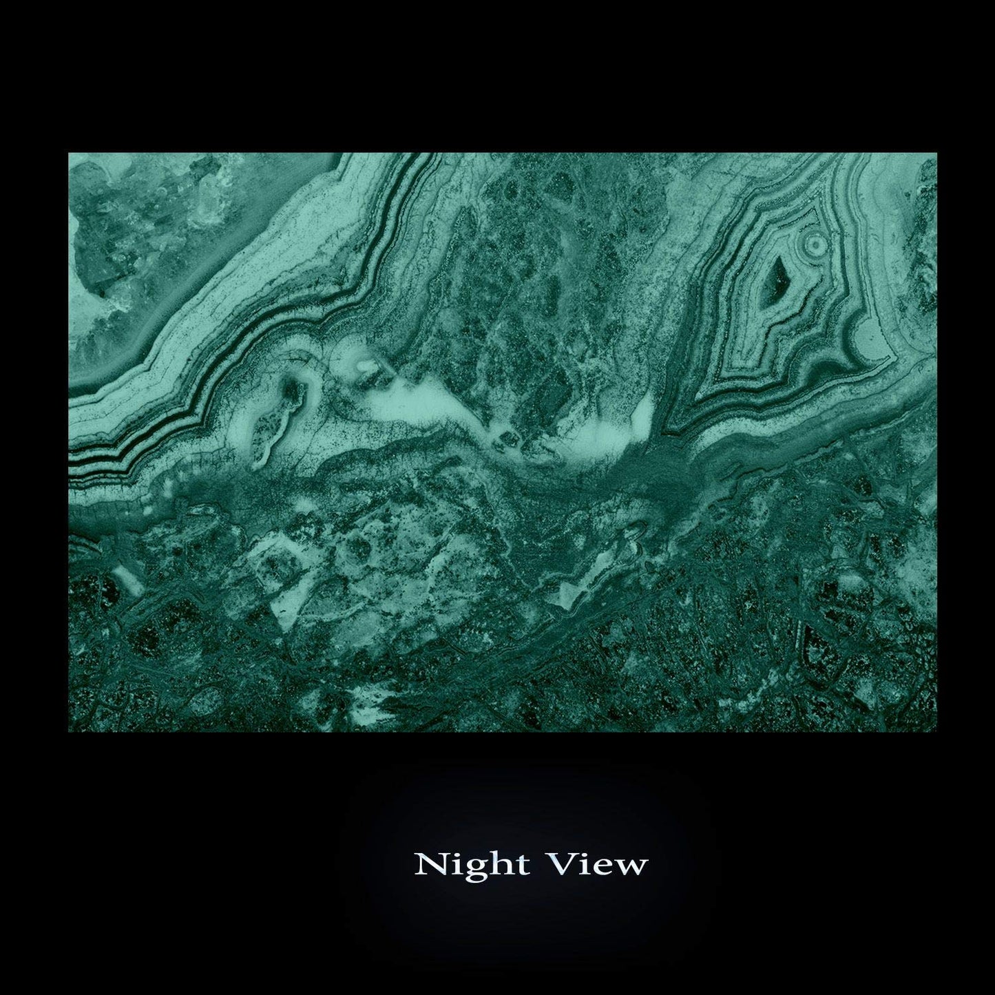 Startonight Acrylic Glass Wall Art - Abstract Yellow Agate - Glossy Artwork 24" x 36" Home Decor Ready to Hang