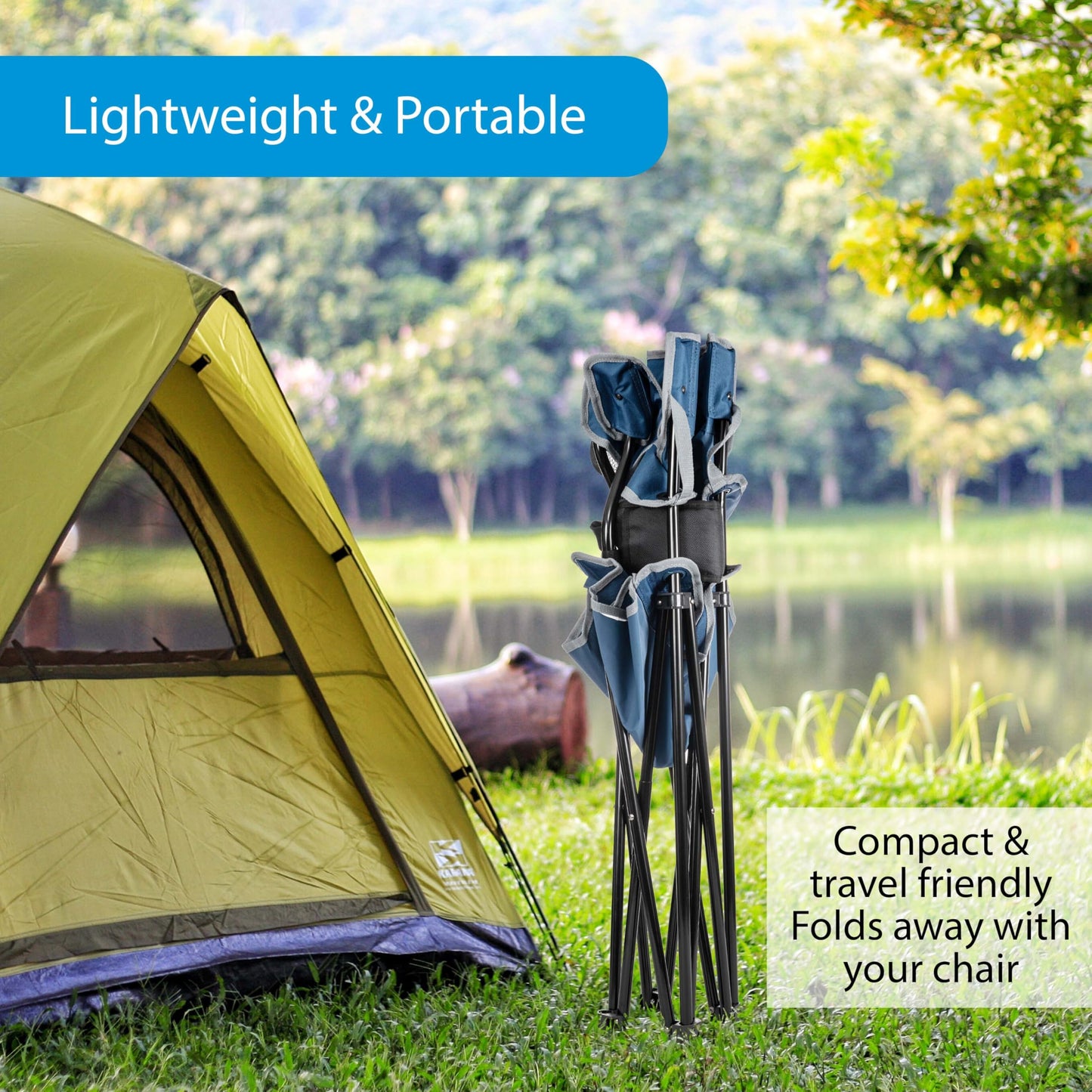 Lumbar Support Belt for Camping Chair – Adjustable Back Support Strap for Outdoor Folding Chairs – Ergonomic Lower Backrest Chair Accessory
