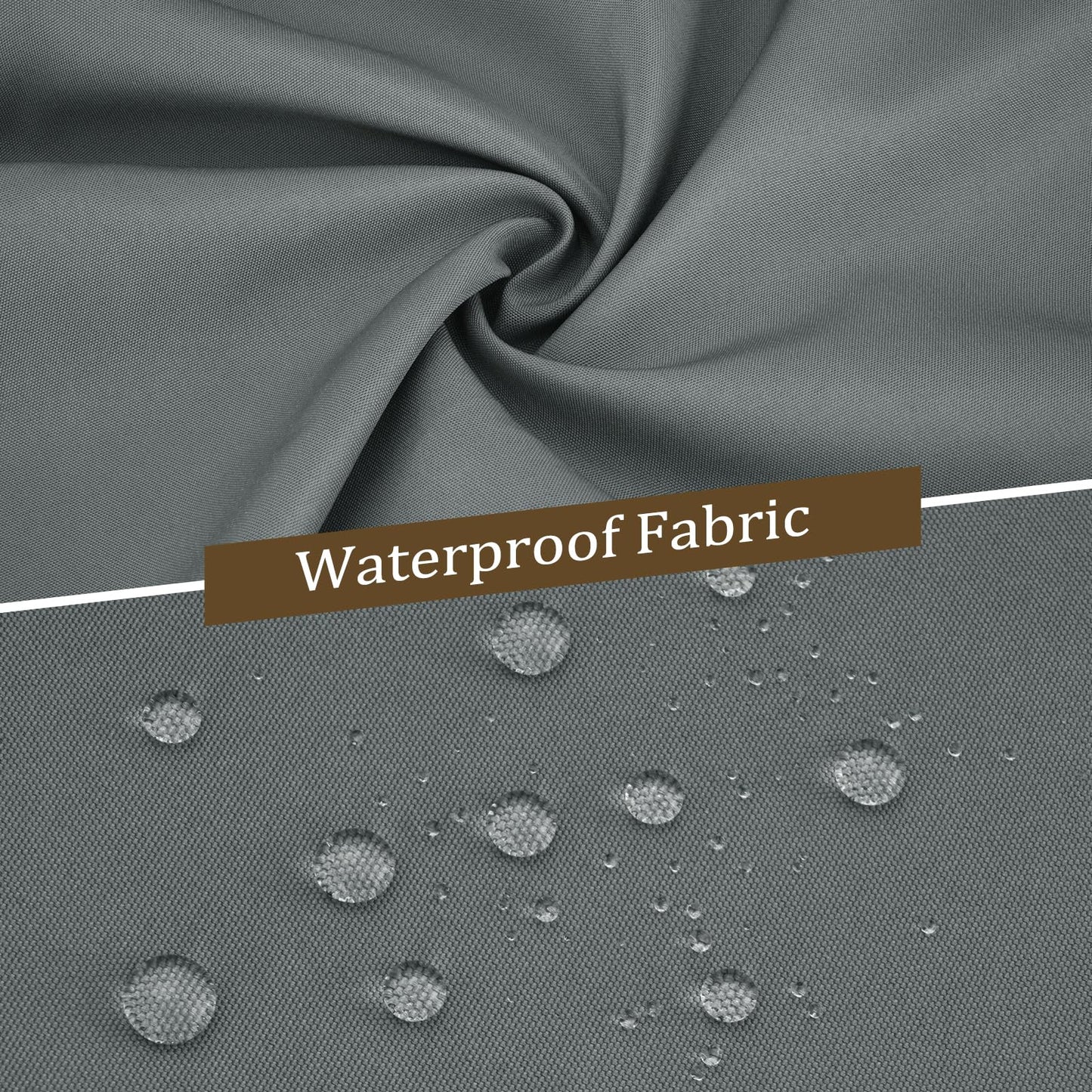 Bstge 12'x12' Gazebo Curtains Outdoor Waterproof, 4-Panels Sidewalls with Zipper, Universal Replacement for Patio Privacy Screen(Only Curtains)
