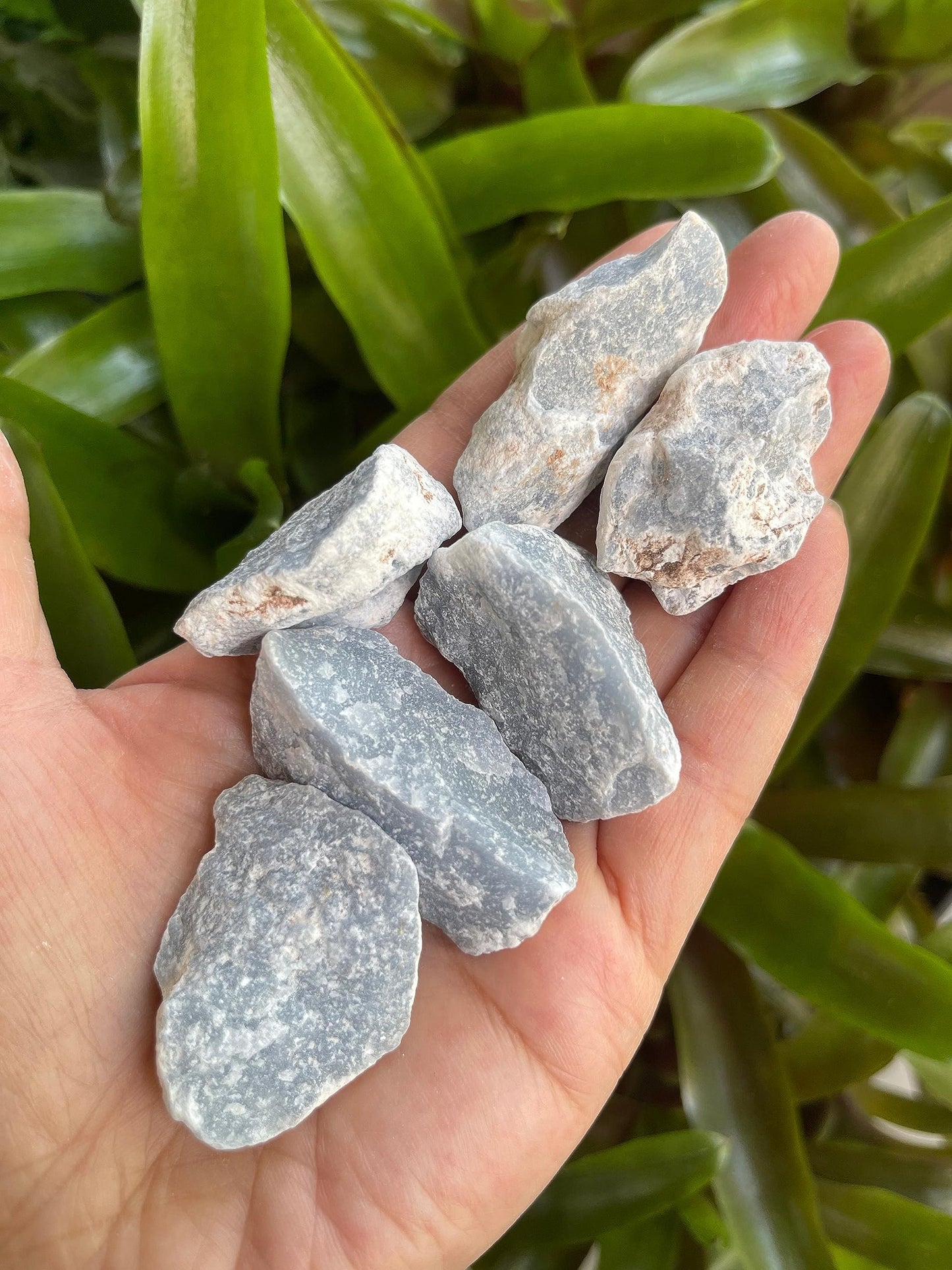 GAF TREASURES Wholesale Raw Angelite Crystals, Natural Angelite Stone, Natural Rough Angelite Crystals, Angelite Rough, Angelite Healing Crystals (Angelite, 0.5 Pound)