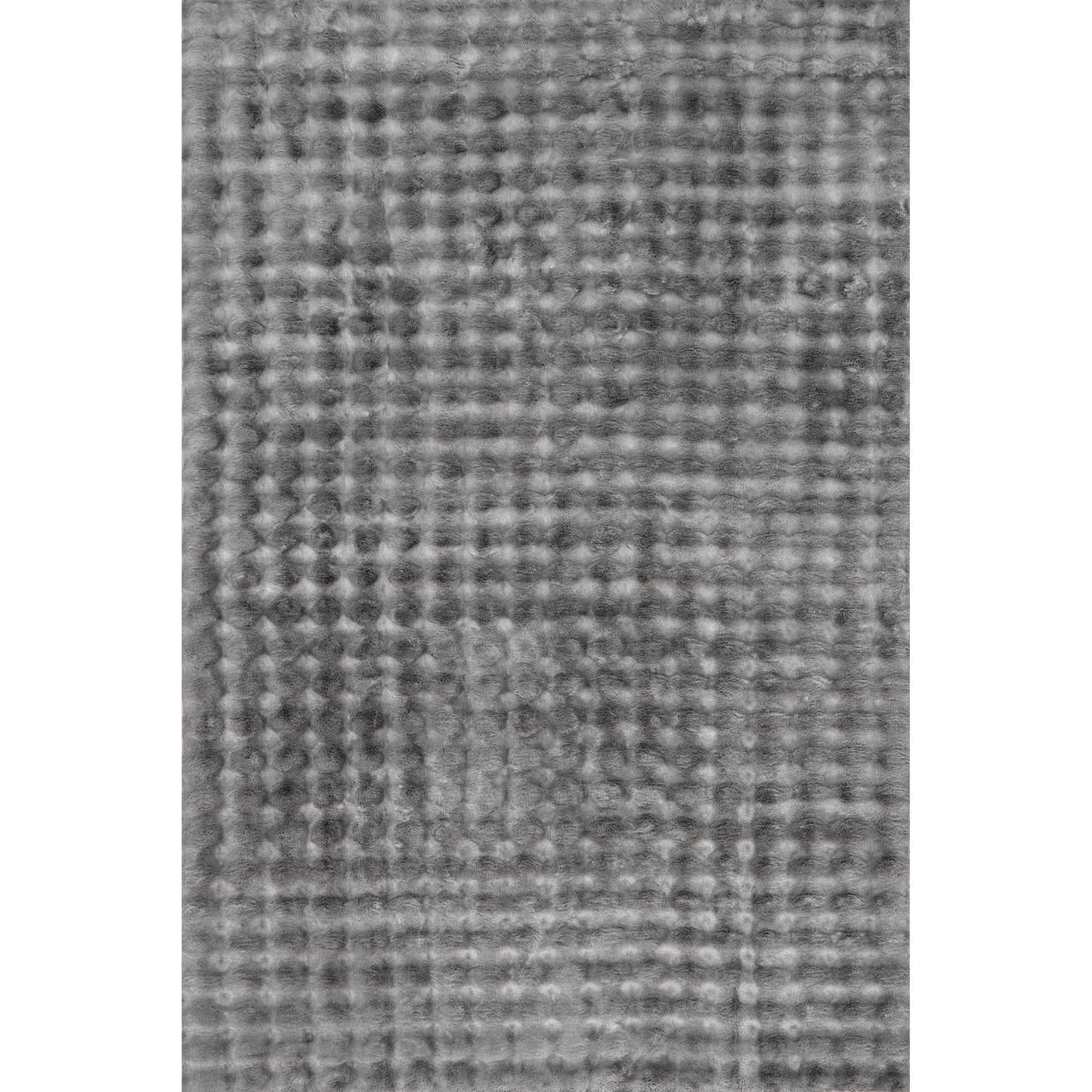 nuLOOM 3'9' x 6' Cozy Plush Area Rug, Machine Washable, Non-Slip, Soft Fluffy Shag Carpet for Living Room Bedroom Kids Nursery Home Decor, Jeni Dark Grey