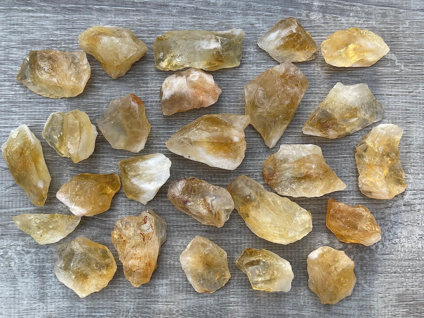 GAF TREASURES Wholesale Raw Citrine Crystals, Natural Citrine Stone, Natural Rough Citrine Crystals, Citrine Rough, Citrine Healing Crystals (Citrine, 0.25 Pound)