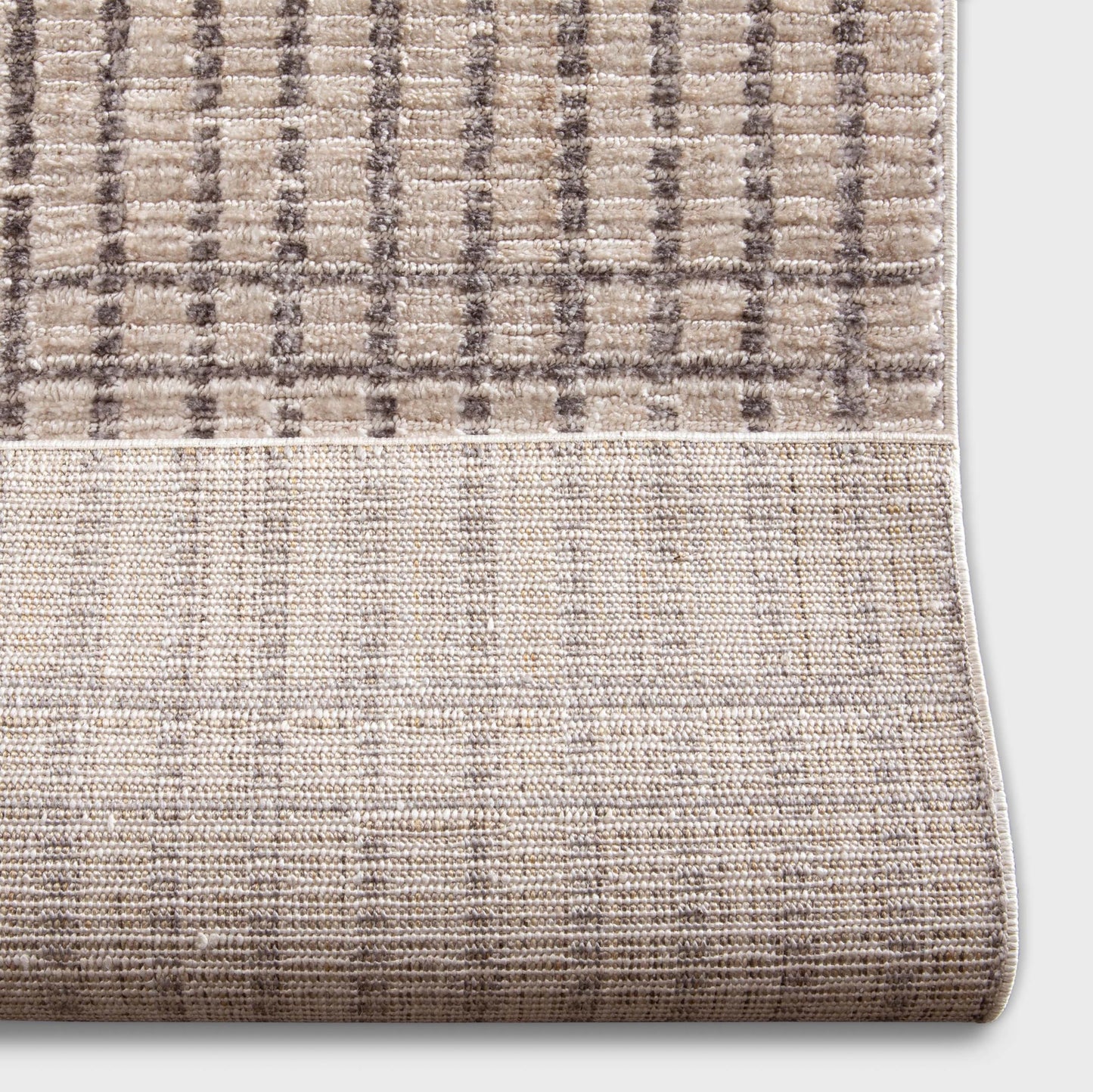 Well Woven Custom Size Hallway Stair Runner - Nordlys Skog Ivory - 27 Inches Wide x 4 Feet Long Runner (27" x 4') - Stain-Resistant, Snow Drift Slats Design, for Hallways, Kitchens, Stairs