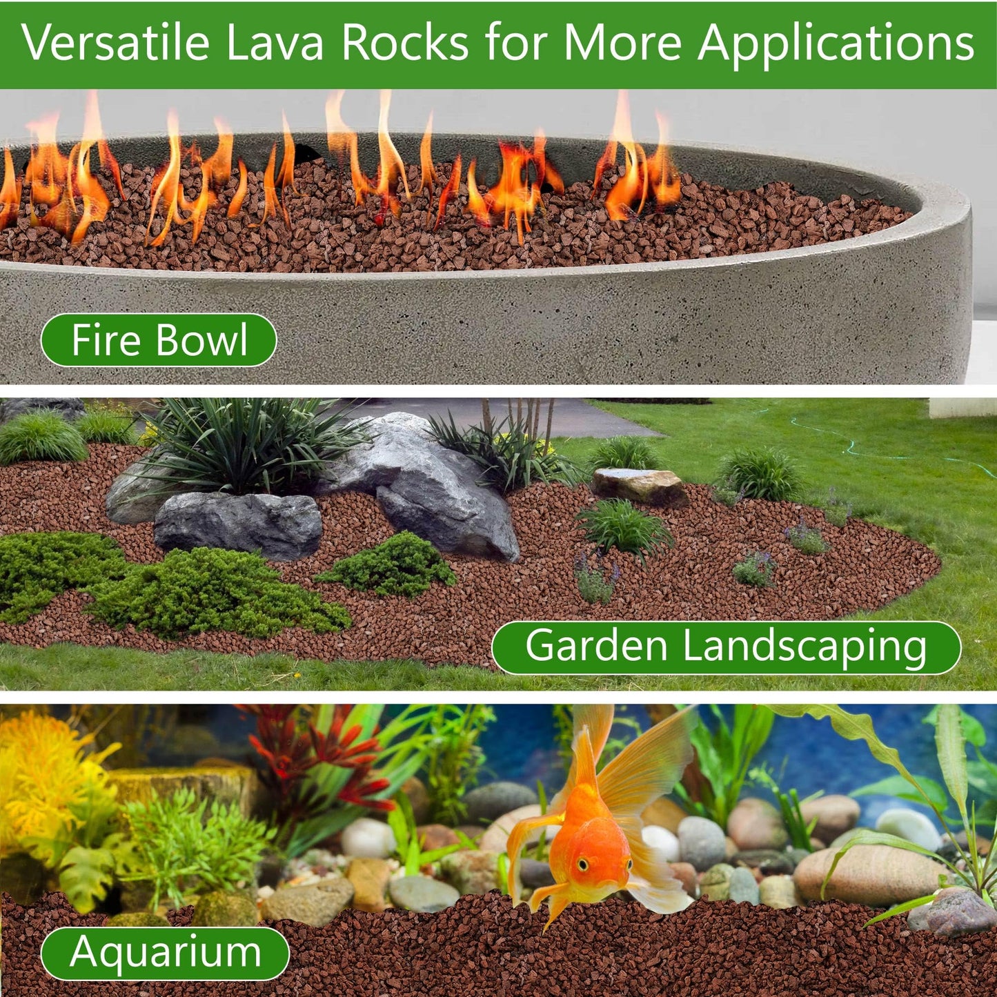 NUPICK 12lb Red Lava Rocks for Plants, 3/8" Succulent Potting Soil Amendments, Decorative Lava Rocks for Fire Pit, Volcanic Gravel for Aquarium, Natural Pebbles Pumice for Cactus, Vase, Top Dressing