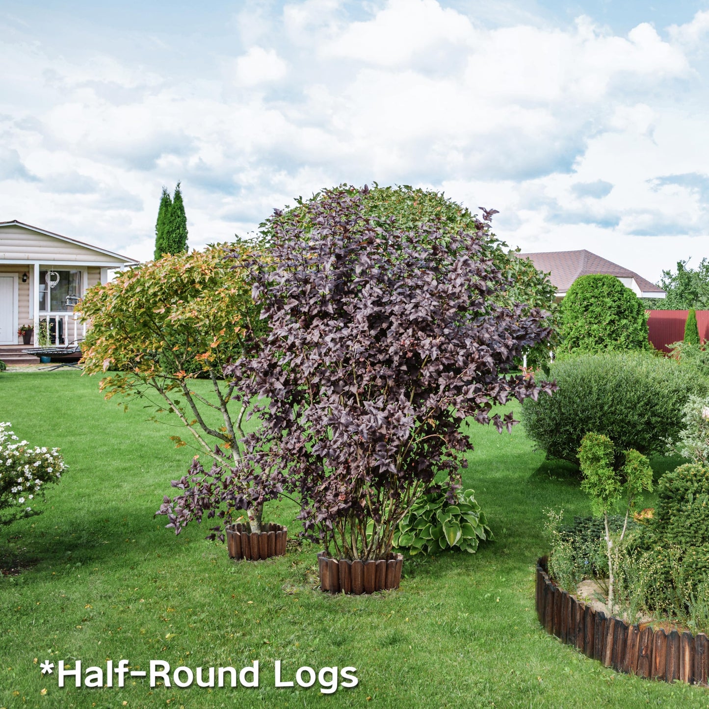 Wood Garden Edging, Wooden Fence Border Decorative Small Picket Panels for Flower Bed Barriers and Landscape Fencing