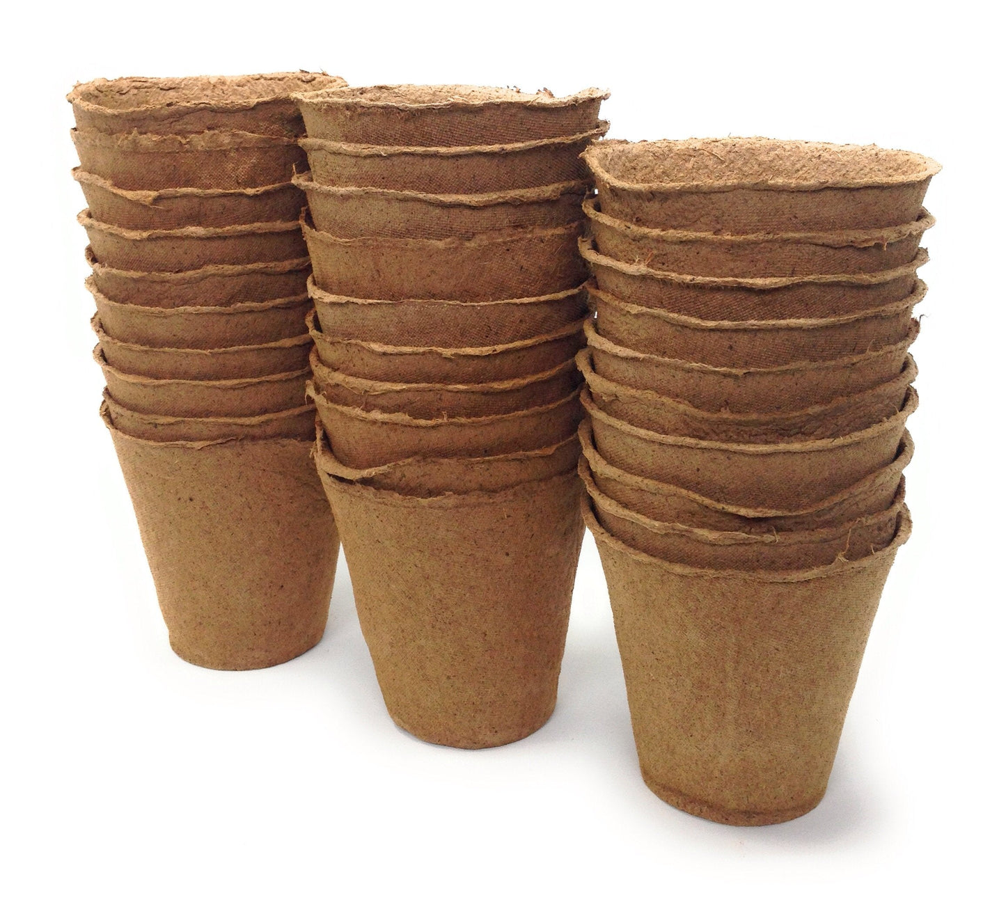 Br BRILLANTE Plant Starter Peat Pots - 30 Pack of 4 Inch Pots for Your Garden, Greenhouse or Nursery - Ideal for Organic Seed Planting & Gardening