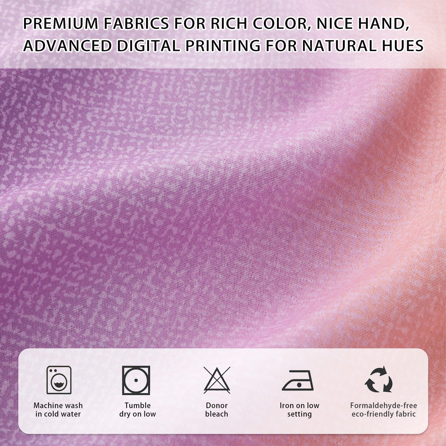 XiDi Curtains for Girls Bedroom Decor Kids Blackout Curtains for Nursery Room Darkening Rainbow Princess Unicorn Wall Decals Little Girl Pink Yellow Purple Grommet Top 34x63 Inches Long 2 Panels Set