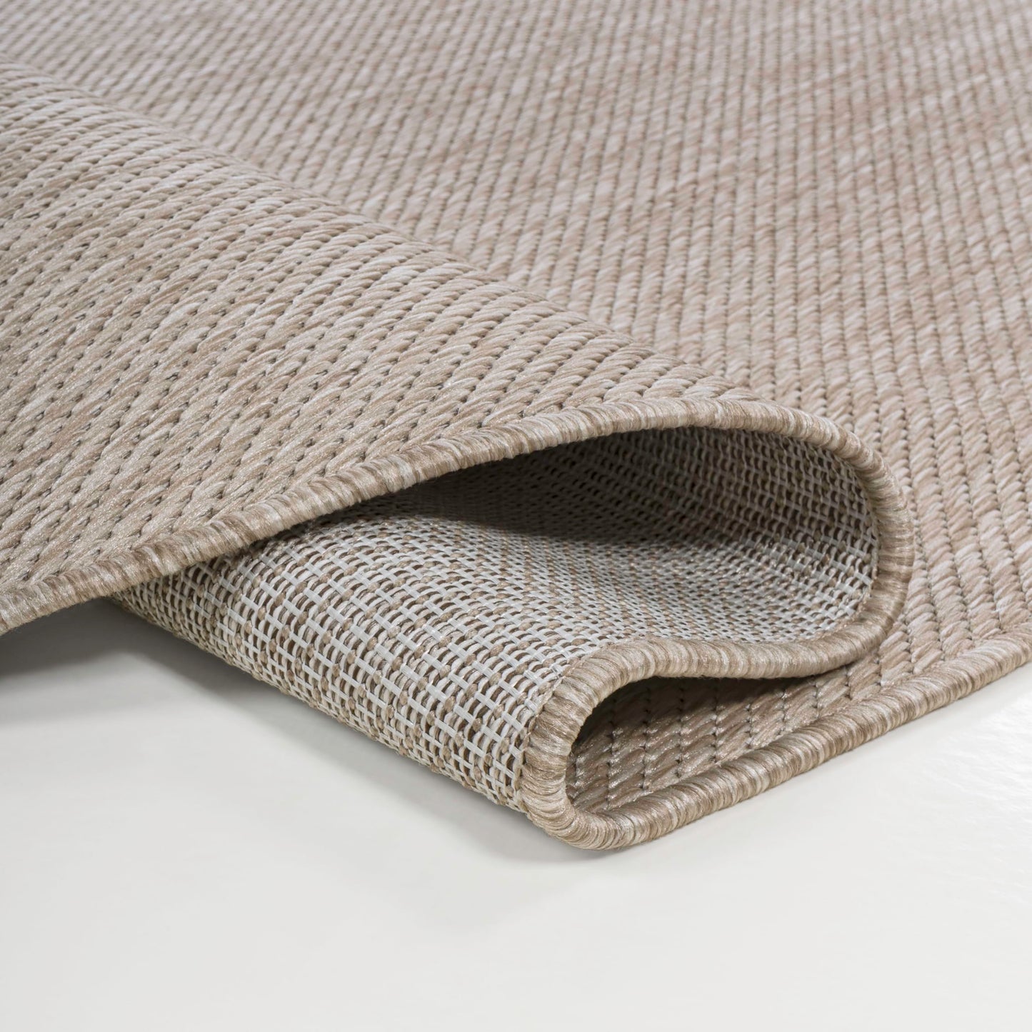 JONATHAN Y Rustic Organic Curve Indoor Outdoor Area Rug 8X10 Beige, Evan Modern for Backyard, Patio, Porch, Easy-Cleaning, High Traffic, Pet-Friendly, Non-Shedding (SHP102C-8)
