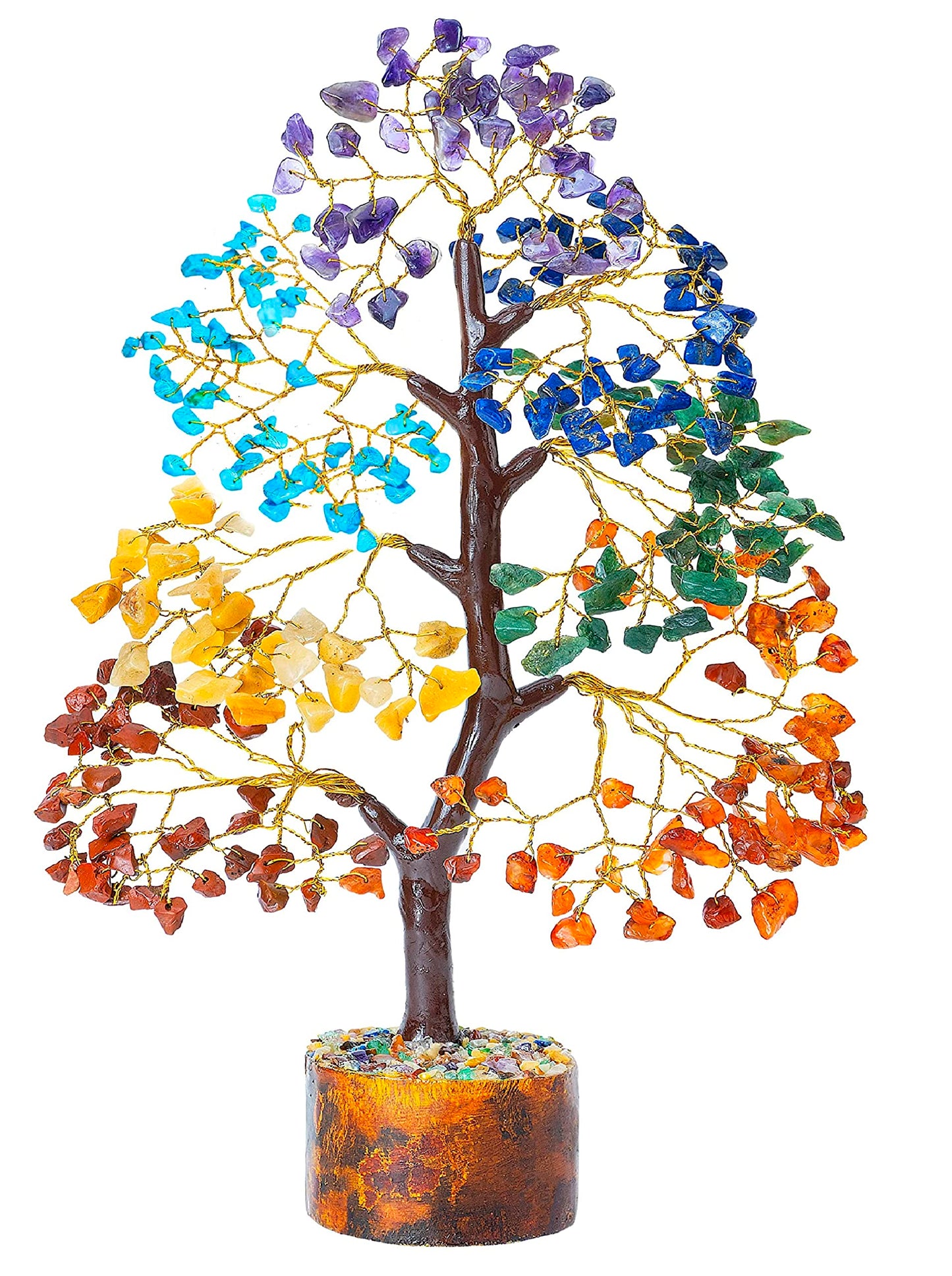Crocon® 7 Chakra Turquoise Crystals Tree Of Life Birthday Gifts For Women, Men & Friends | Home & Office Decor, Money Tree Healing Crystals Gift | Mom Gift Ideas Housewarming Gifts New Home Sister Dad