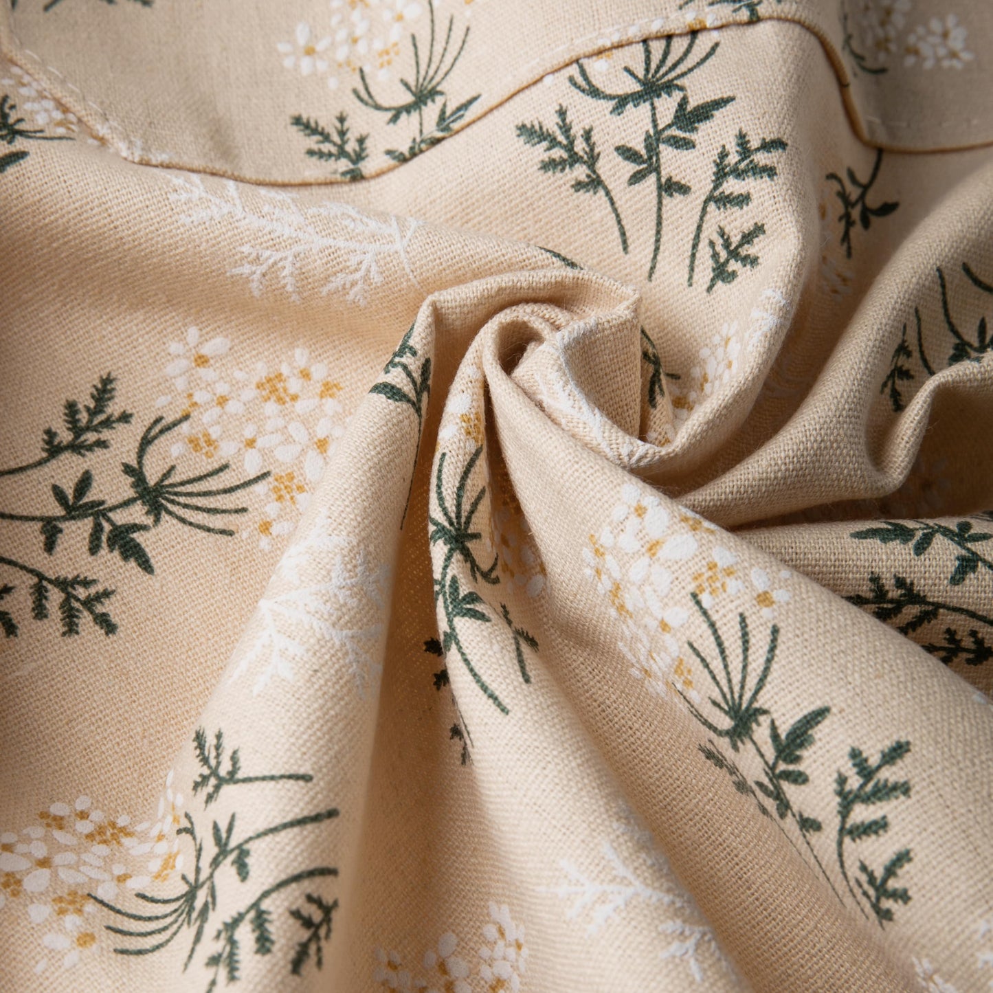 GROZOSS Aprons for Women with Pockets, Japanese Linen Kitchen Apron, Adjustable Lightweight Breathable Embossed Fabric, Cooking Baking Gardening Craft Apron, Vintage Floral Style