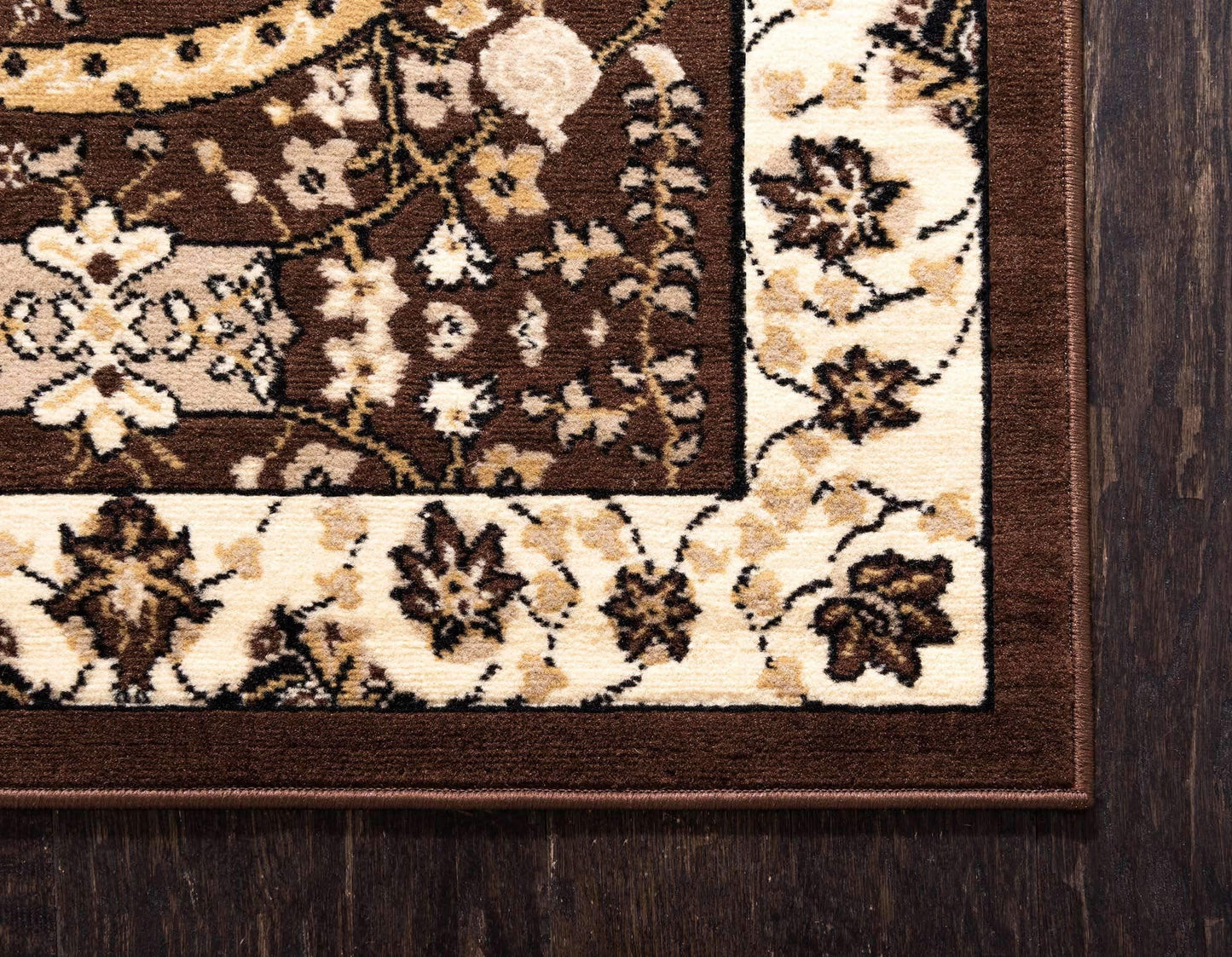 Unique Loom Espahan Collection Area Rug - Cape Cod (7' 10" x 10' Rectangle, Brown/ Beige)