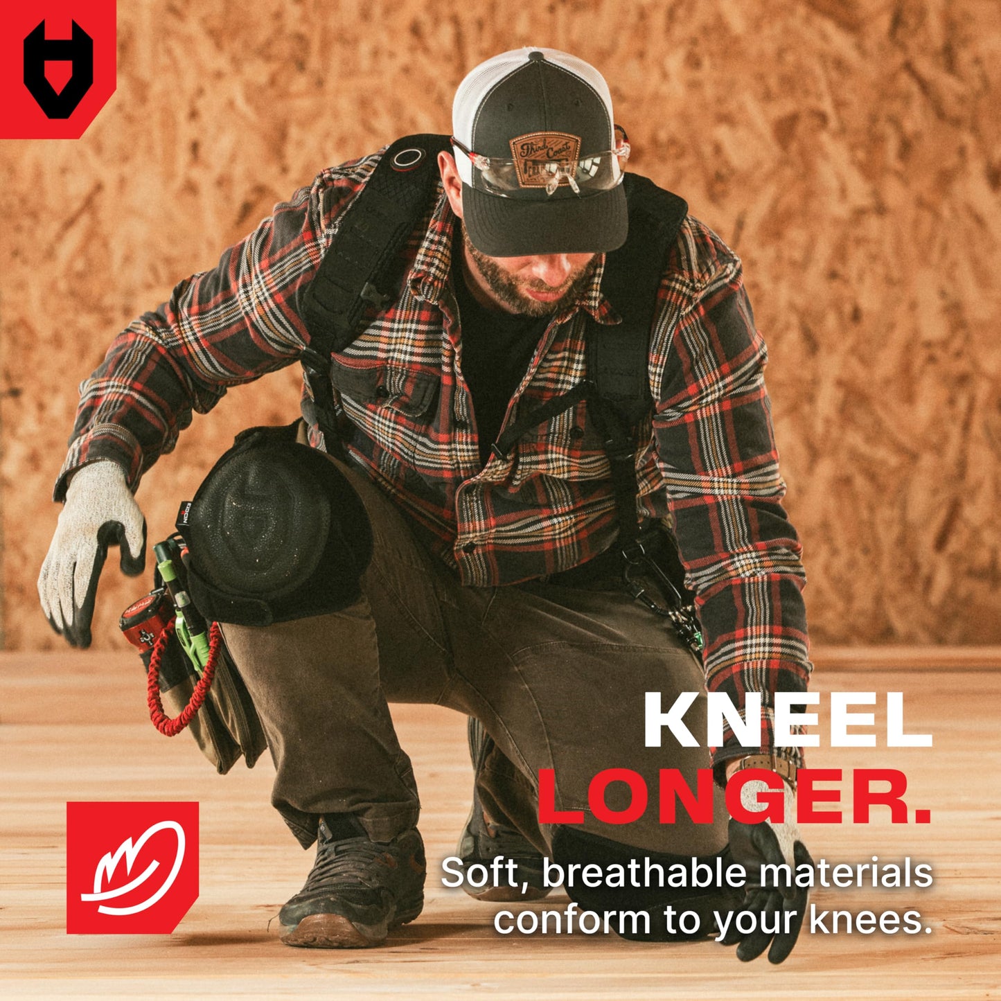 NoCry Gel Knee Pads for Men and Women with Soft Foam Cushion — Waterproof Anti-Slip Cap and Easy to Use, Adjustable Non-Slip Straps — Durable, Lightweight Design — Perfect for Gardening Work