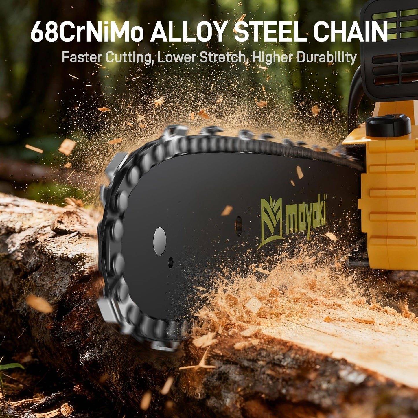 Cordless 40V 14" Chainsaw Compatible with Dewalt 20v MAX Battery, w/ (2) 4.0ah Battery, Electric Handheld Power Chain Saw w/ 1700W Brushless Motor, 40 Ft/s, Auto Oiler for Tree Wood Cutting Trimming