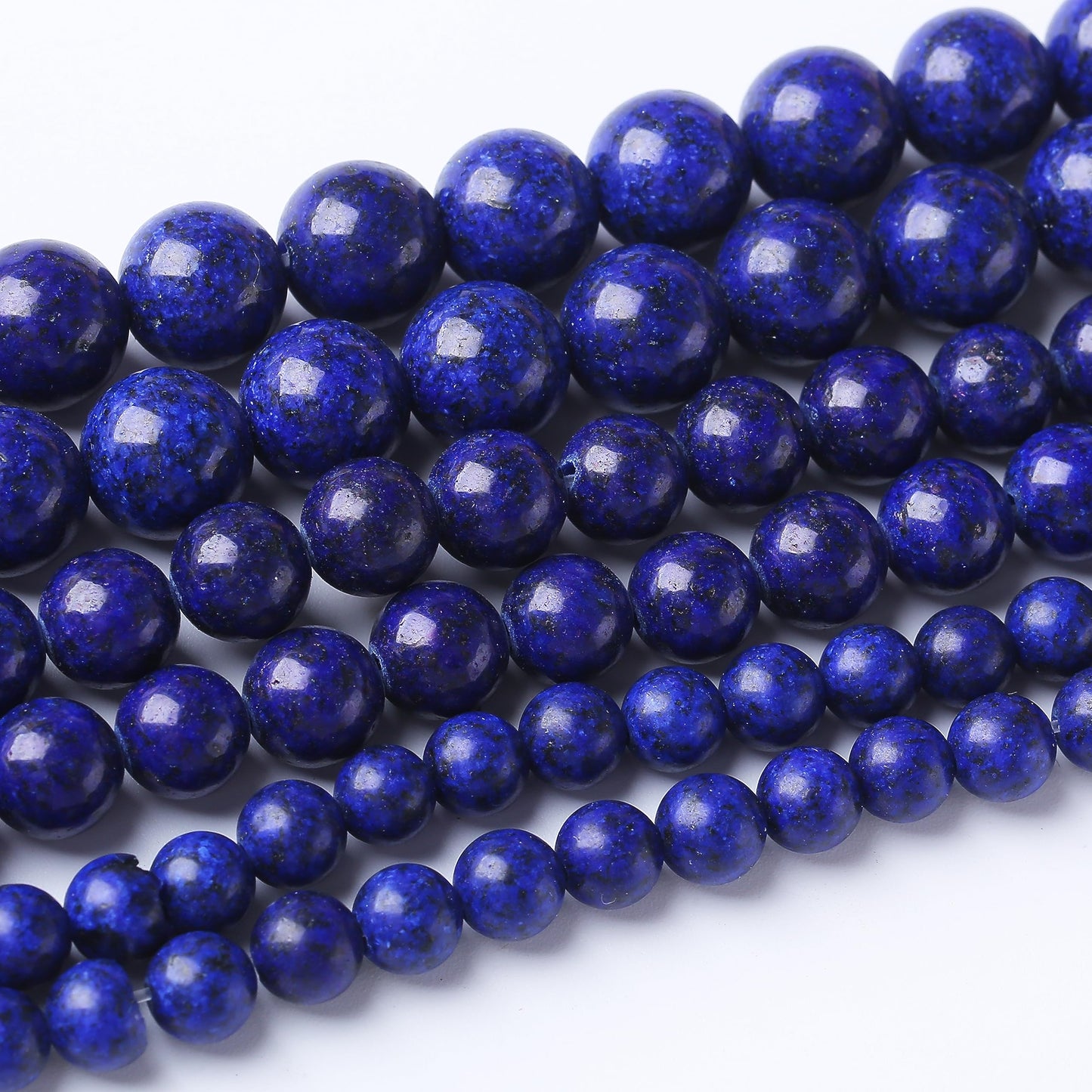 60PCS 6MM Lapis Lazuli Stone Beads Natural Gemstone Bead Crystal Healing Energy Jewelry Making DIY 15 inches