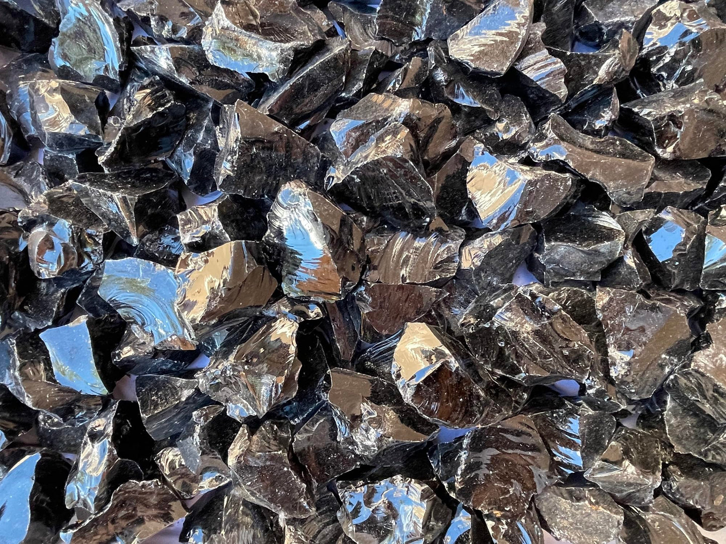 WHOLESALE Raw Black Obsidian Crystals, Natural Black Obsidian Stone, Natural Rough Black Obsidian crystals, Black Obsidian Rough, Black Obsidian Healing Crystals (Black Obsidian, 0.5 Pound)