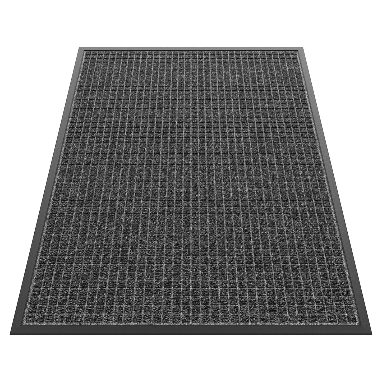HOMEK Sturdy Front Door Mat Outside Entrance, 4' x 3' All-Season All-Weather Doormat Waterproof, Stain and Fade Resistant, Natural Rubber Indoor Outdoor Welcome Door Mat Trap Dirt
