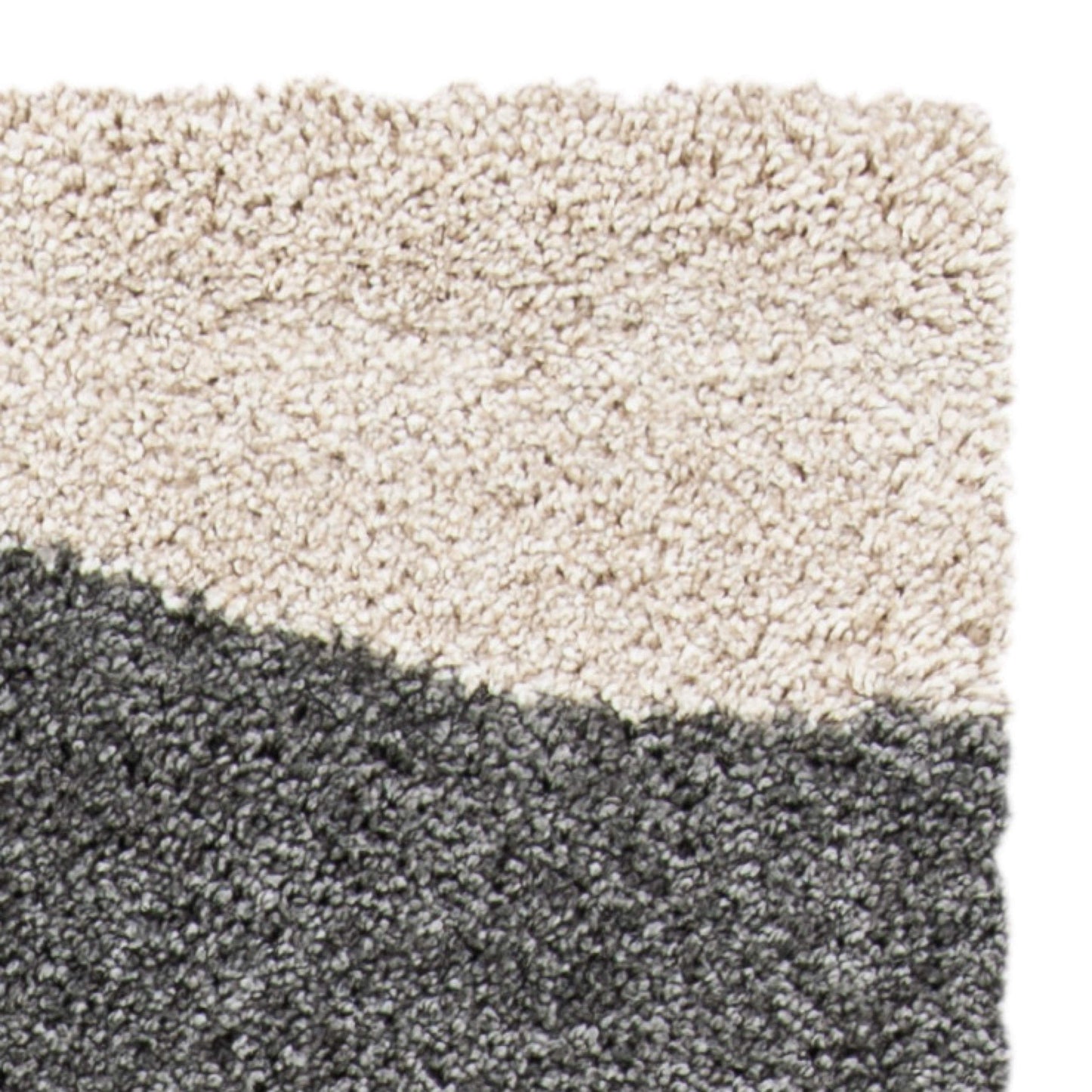 SAFAVIEH Florida Shag Collection Area Rug - 5'3" x 7'6", Ivory & Grey, Abstract Design, Non-Shedding & Easy Care, 1.2-inch Thick Ideal for High Traffic Areas in Living Room, Bedroom (SG475-1180)