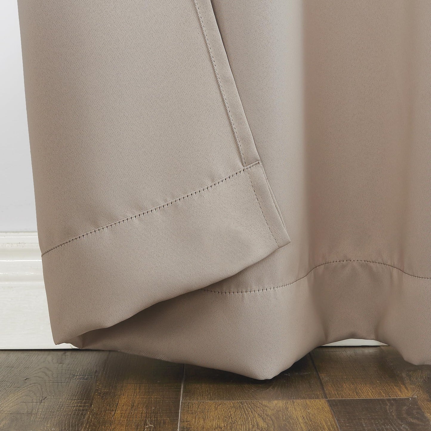 Sun Zero Easton Energy Saving Blackout Tab Top Curtain Panel, 40" x 84", Stone
