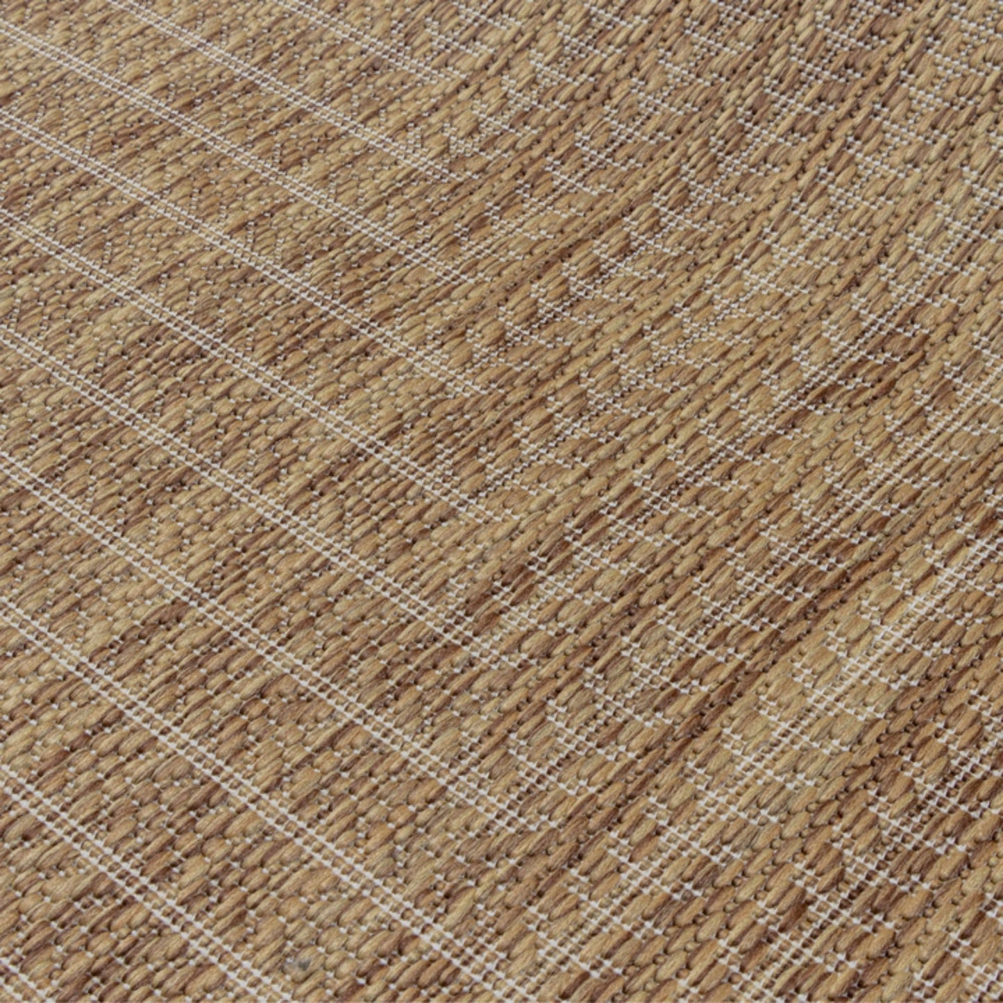 Adiva Rugs Outdoor Indoor Area Rug, Weather Resistant, Easy to Clean, Stain Resistant Floor Mat for Dining Room, Backyard, Deck, Patio (Wooden, 8' x 10')