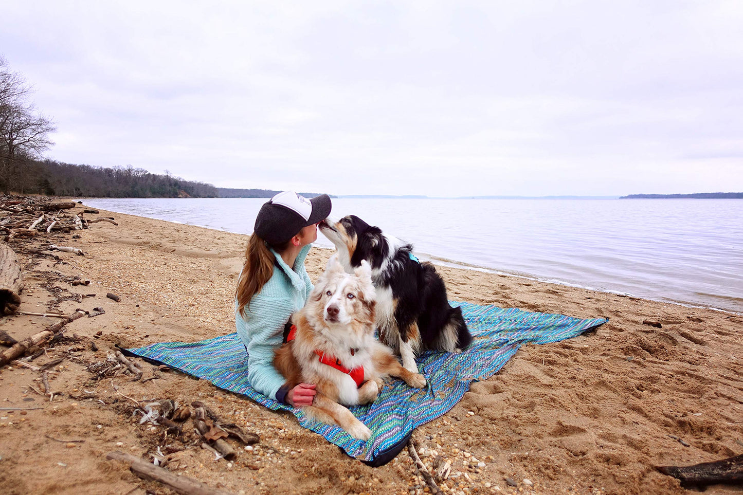GRAND TRUNK Adventure Sheet Outdoor Blanket | Sand-Proof, Water-Resistant Beach & Picnic Blanket for Camping & Travel | Lightweight, Compact 7' x 7' | Cabo
