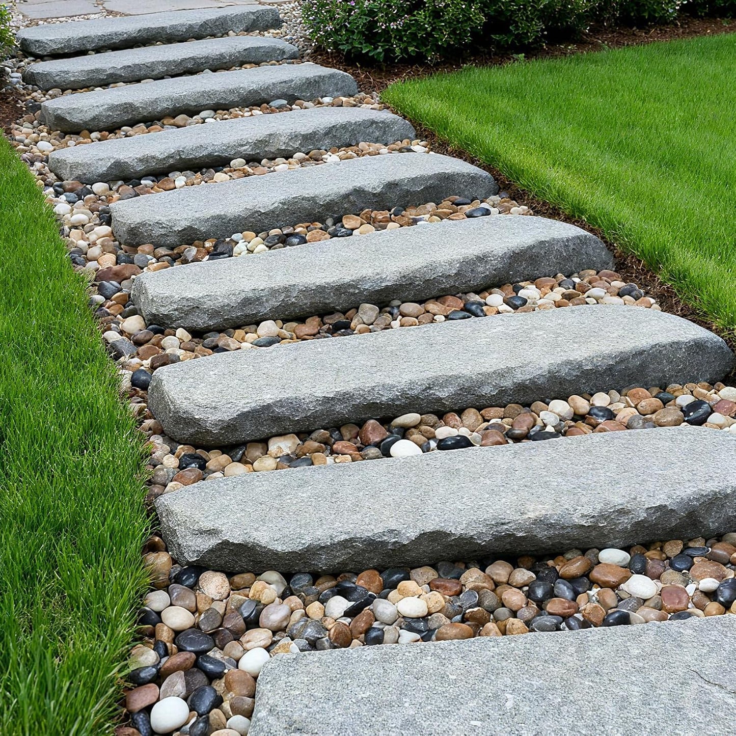 Onlyfire Natural Pebbles Decorative Natural Stones Mixed Aquarium Gravel River Rocks for Landscaping, Vase Filler, Fish Tank, 1.5"-2",15LB