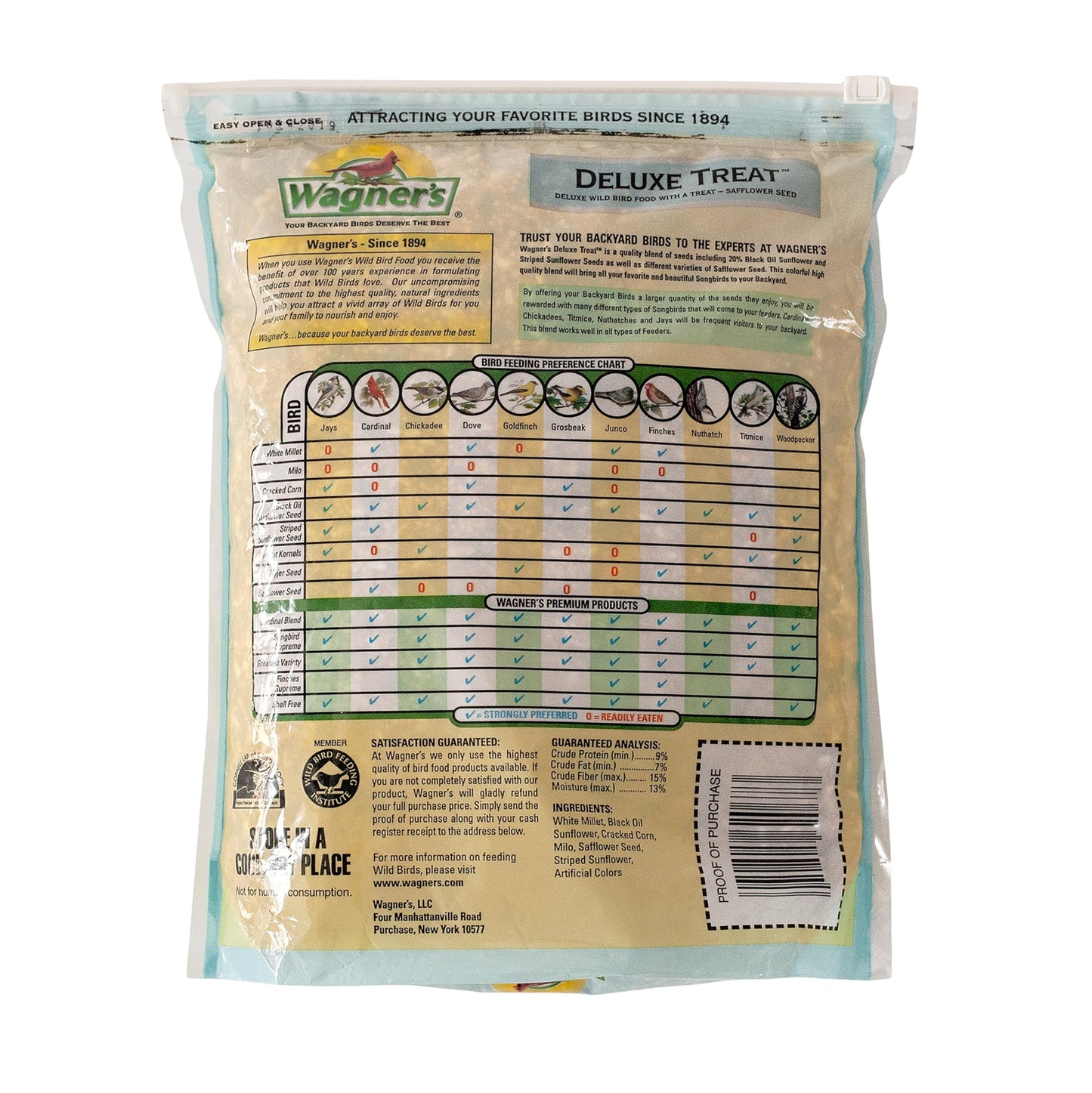 Wagner's 62067 Deluxe Treat Blend Wild Bird Food, 4 Pound (Pack of 1)