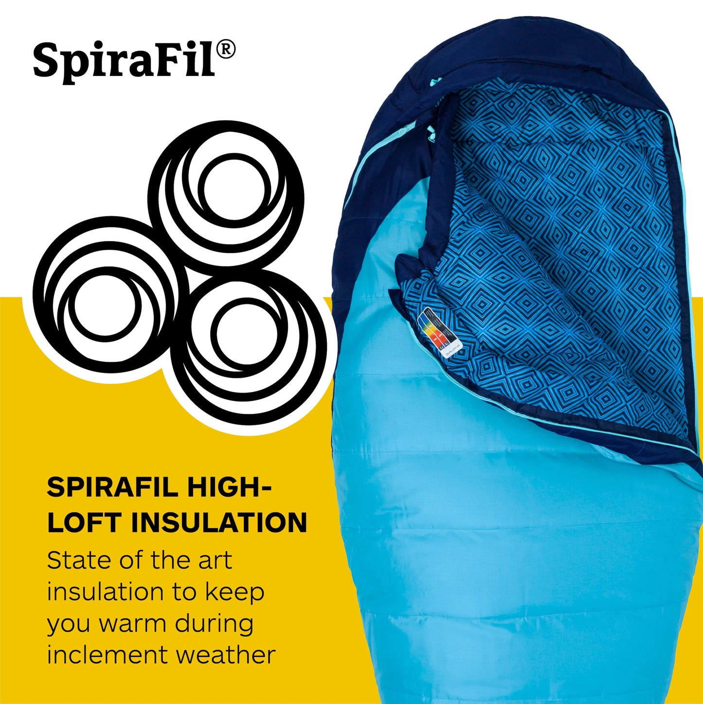 Marmot Women’s Trestles 15° Sleeping Bag | Insulated, Water-Resistant, Left-Zip, French Blue/Harbor Blue, Long