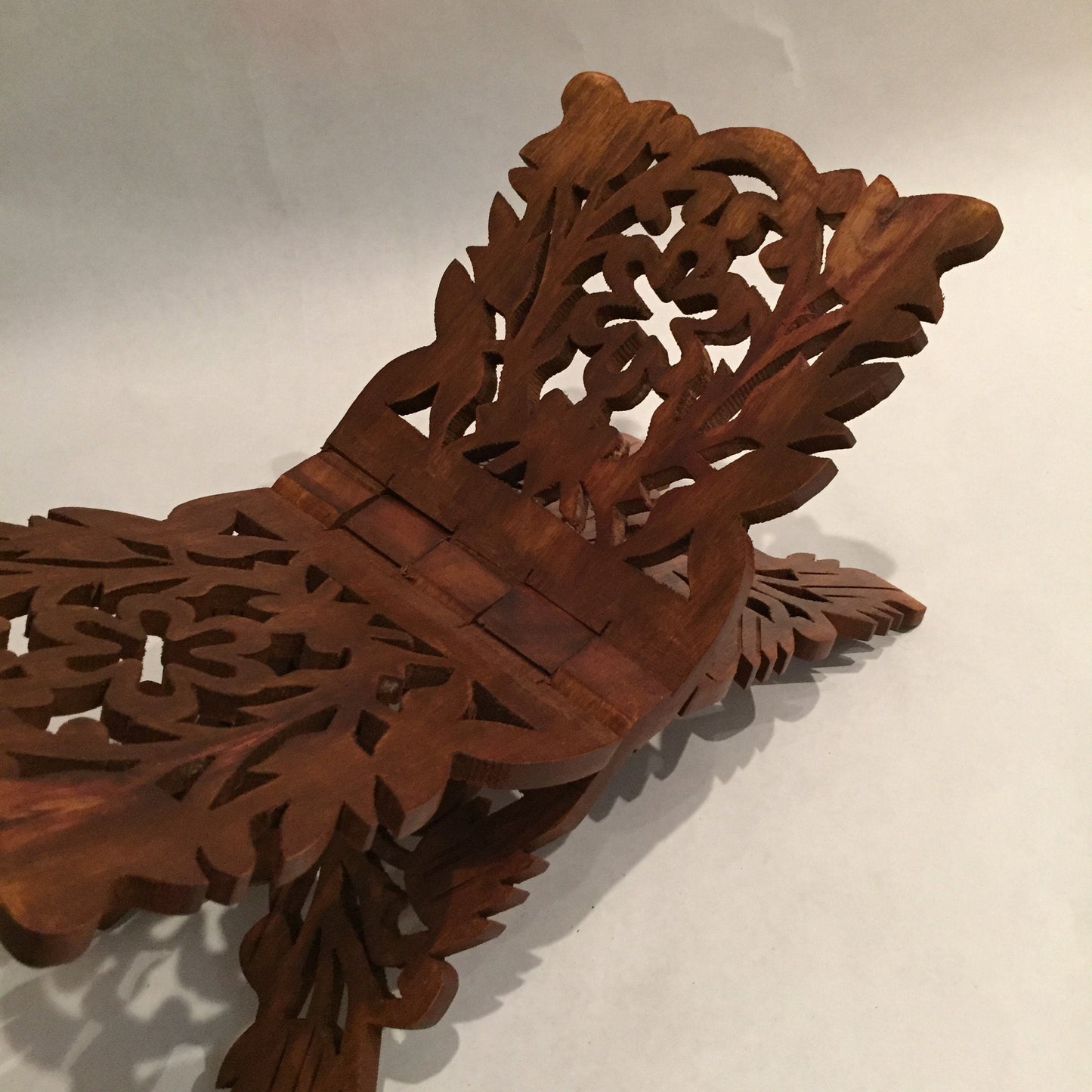 Prayer Book Holder Stand Unique Holidays Gift Rihal Rehal Rail Wooden Carved Gift 15.5"x7"