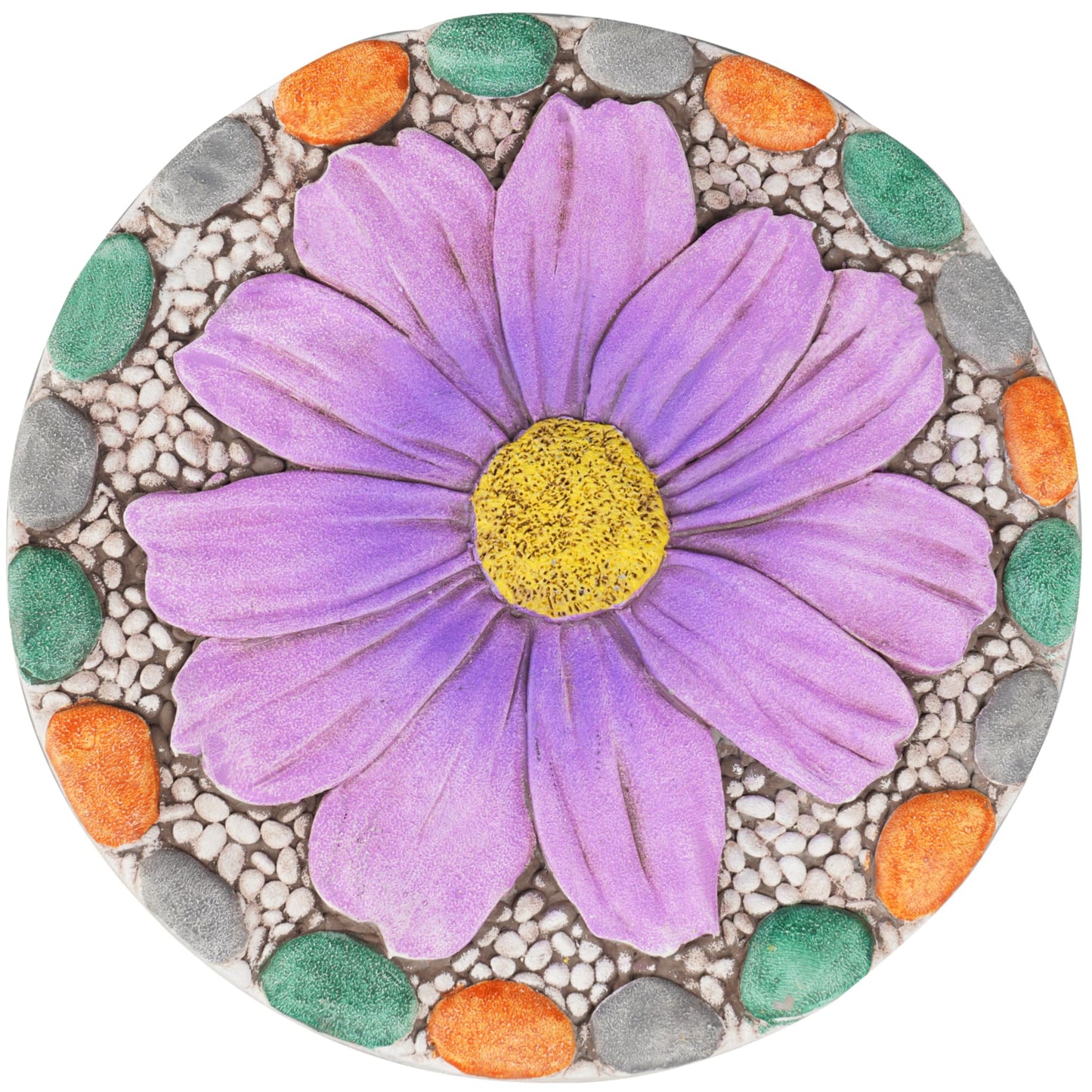 Outdoor Garden Decor Stepping Stones - Outside Garden Yard Decorative Stones Gifts for Women Garden Decor for Outside 10x10x0.75 Inch Cynkeyee