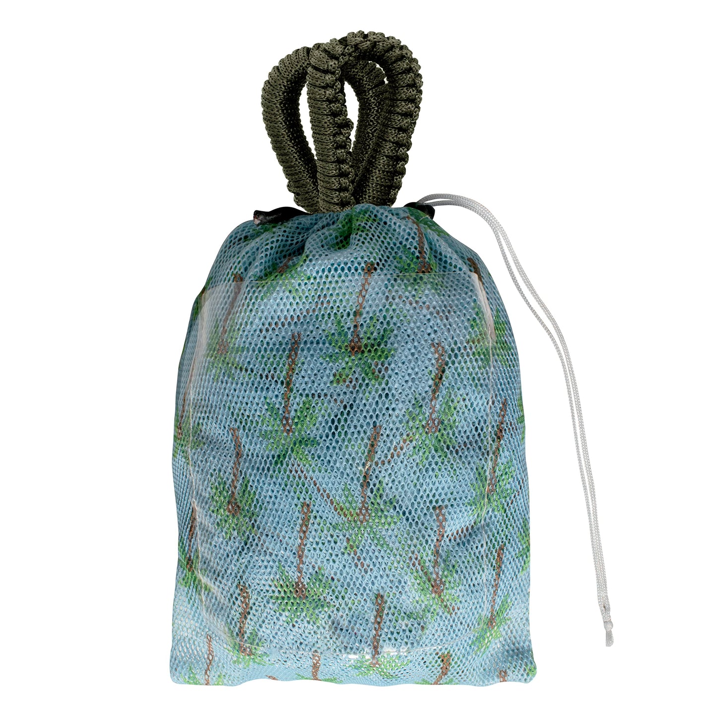 Bliss Hammocks BH-406WCA Mesh Edition Hammock, Light Blue Palm Tree