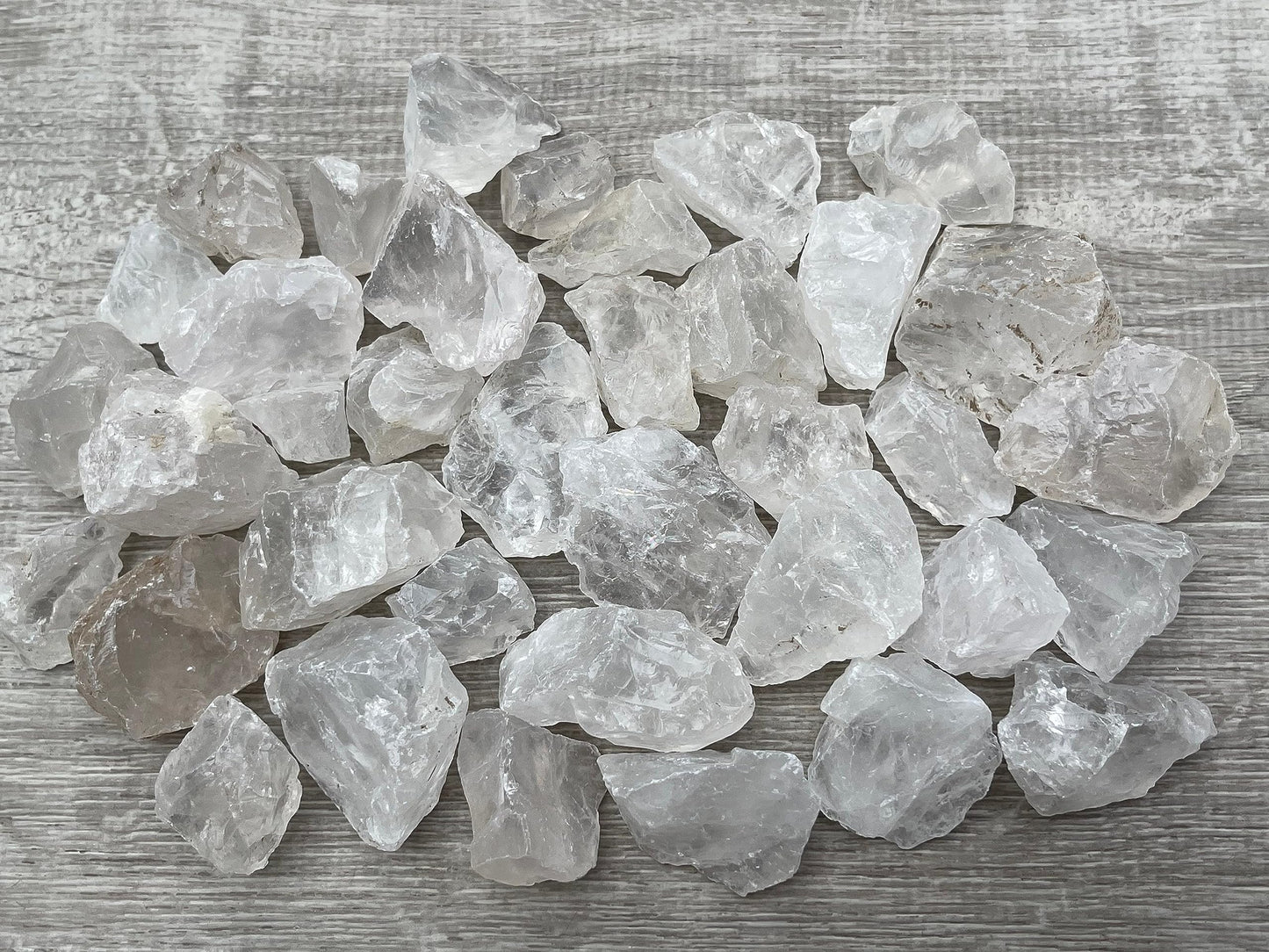 GAF TREASURES Wholesale Raw Clear Quartz Crystals, Natural Clear Quartz Stone, Natural Rough Clear Quartz Crystals, Clear Quartz Rough, Clear Quartz Healing Crystals (Clear Quartz, 0.5 Pound)