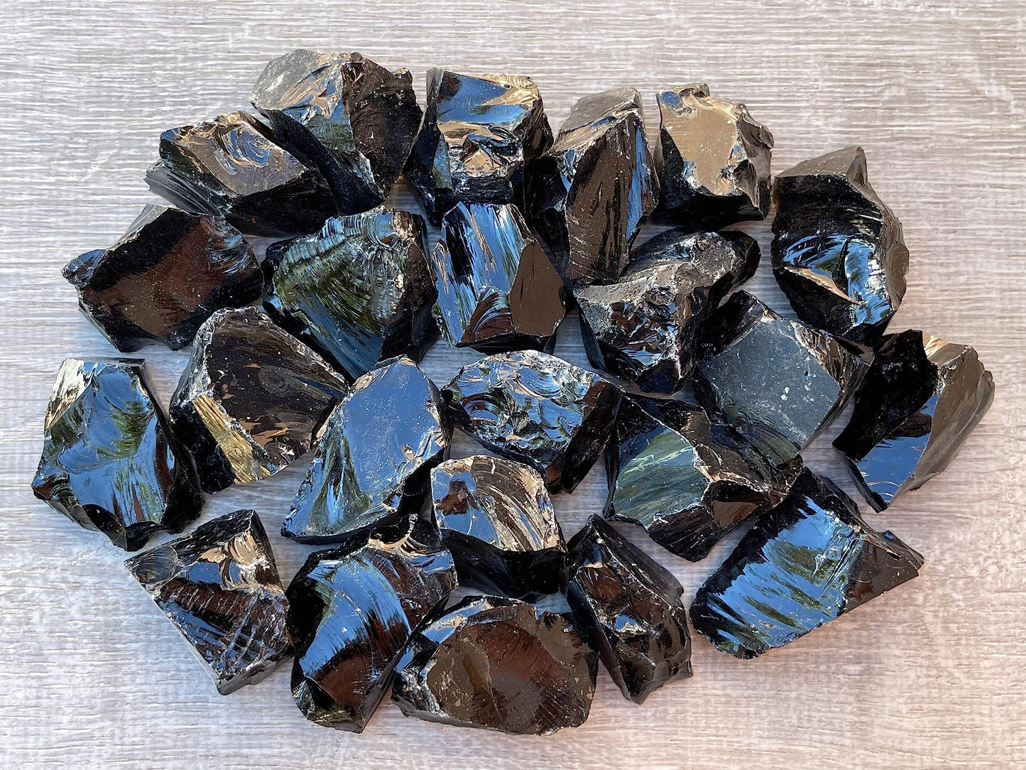 WHOLESALE Raw Black Obsidian Crystals, Natural Black Obsidian Stone, Natural Rough Black Obsidian crystals, Black Obsidian Rough, Black Obsidian Healing Crystals (Black Obsidian, 0.5 Pound)