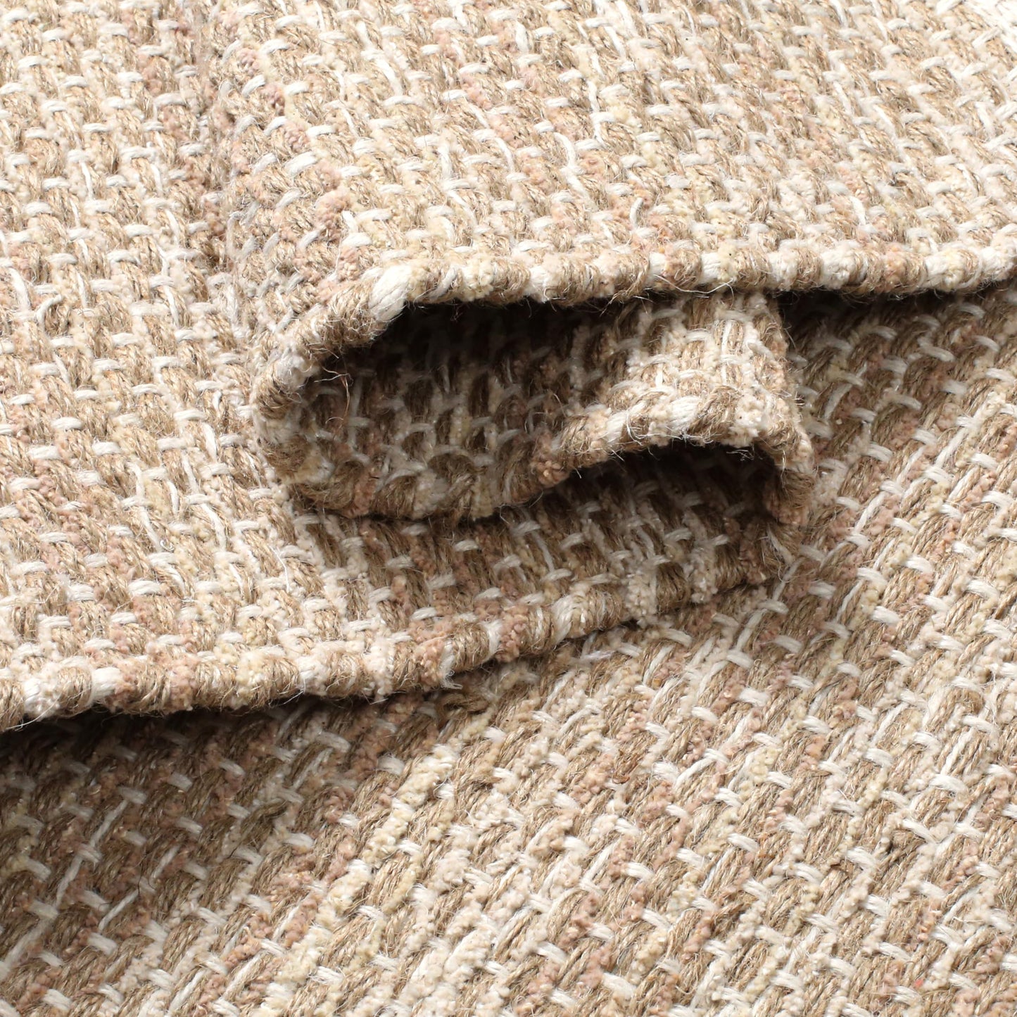 Hausattire Jute Woven Area Rug 2'x3' - Natural, Small Boho Farmhouse Rugs for Living Room, Bedroom, Kitchen, Entryway Front Door | Beige Outdoor Indoor Rustic Accent Bathroom Mat - 24x36 Inch
