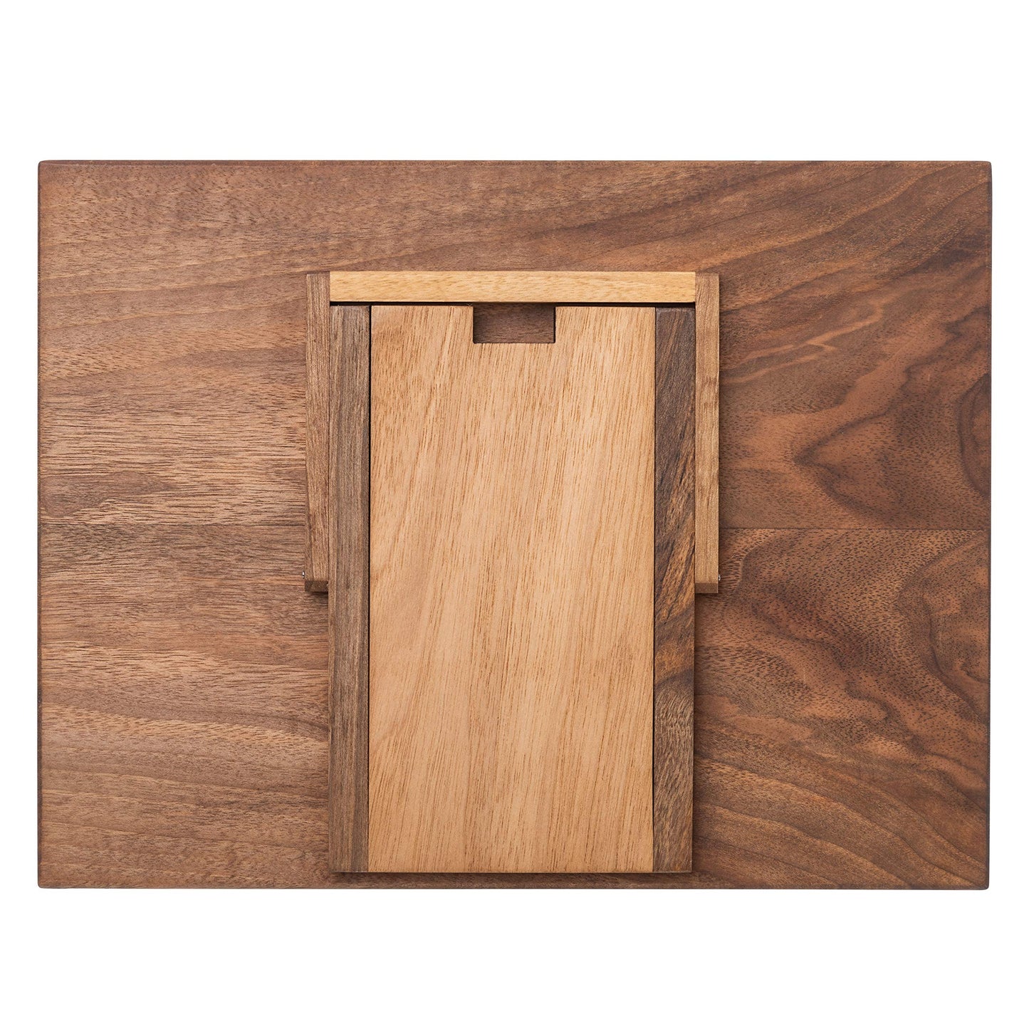 TILISMA Wooden Cook Book Stand – Handmade Walnut Book Holder for Reading Hands Free – Cookbook Stand for Kitchen Counter – Recipe Holder – Reading Accessories for Kitchen – Cookbook in Ipad and Tablet