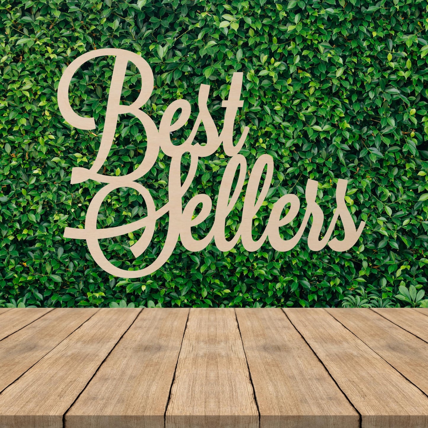 Stacked Personalized Wood Sign, Laser Cut. Select Favorite Font and Width Size, 2 lines per sign. Live Preview.