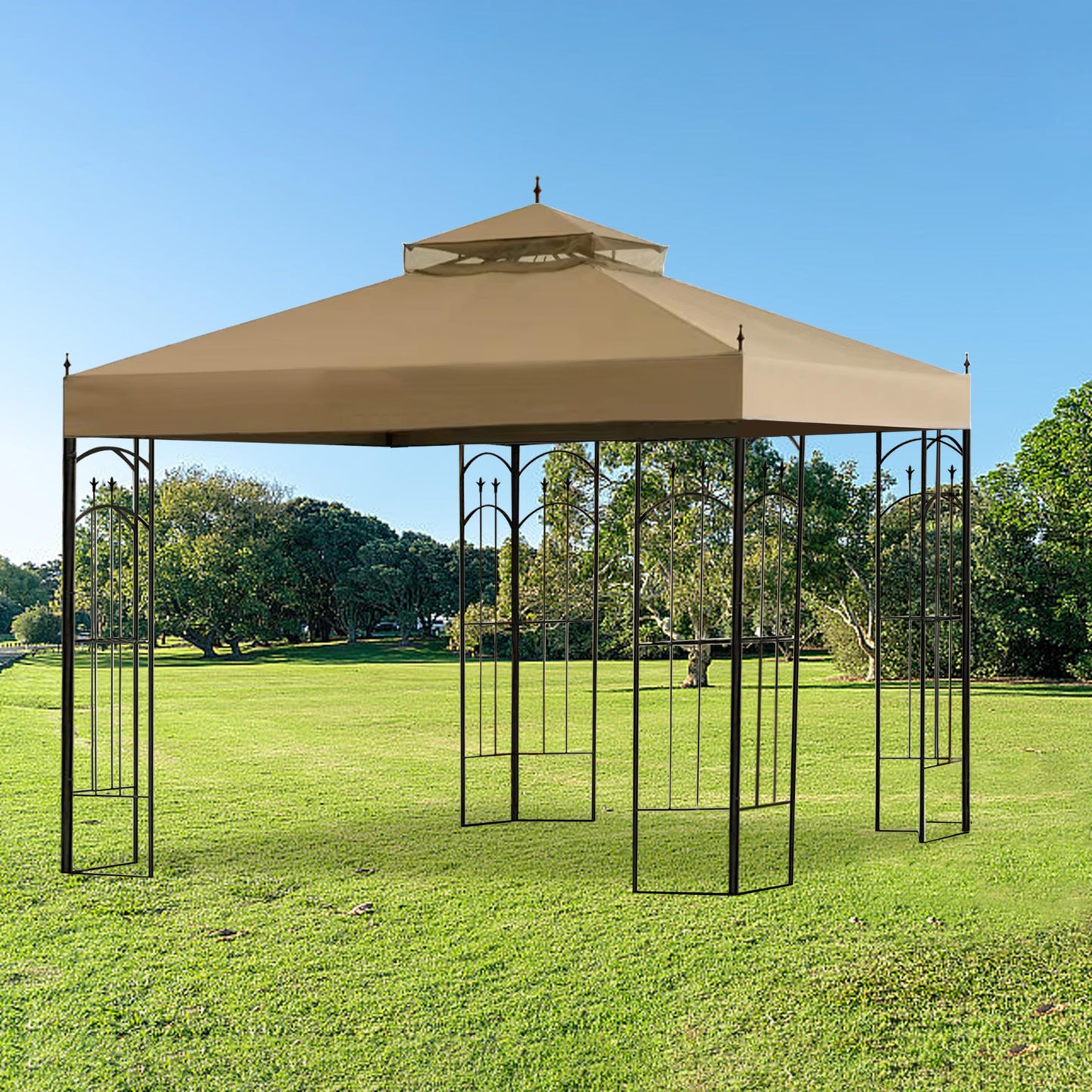 SCOCANOPY Gazebo Replacement Cover Top Fit for Winslow Gazebo (10X10 FT) Modle # L-GZ038PST-3A, (Beige)