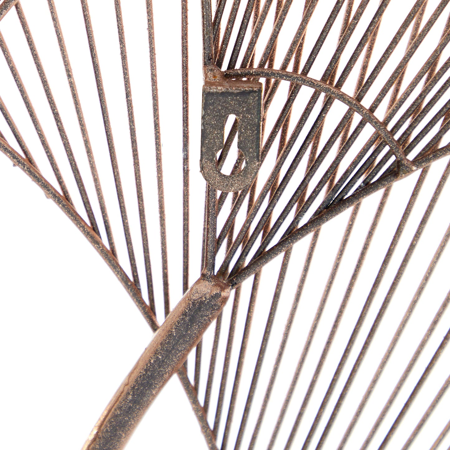 Deco 79 Metal Floral Home Wall Decor Ginkgo Leaf Wire Wall Sculpture, Wall Art 35" x 1" x 34", Copper