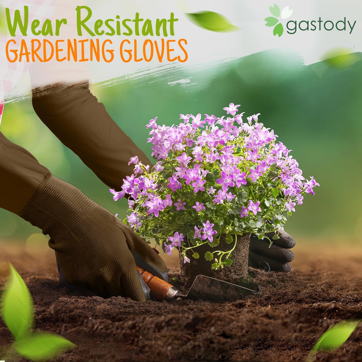 Gastody™ Long Gardening Gloves Women and Men M - Long Sleeve Garden Gloves Multipurpose Heavy Duty Outdoor and Indoor - Long Cuff Garden Gloves - Thorn Resistant Protective Work Rose Pruning Gloves
