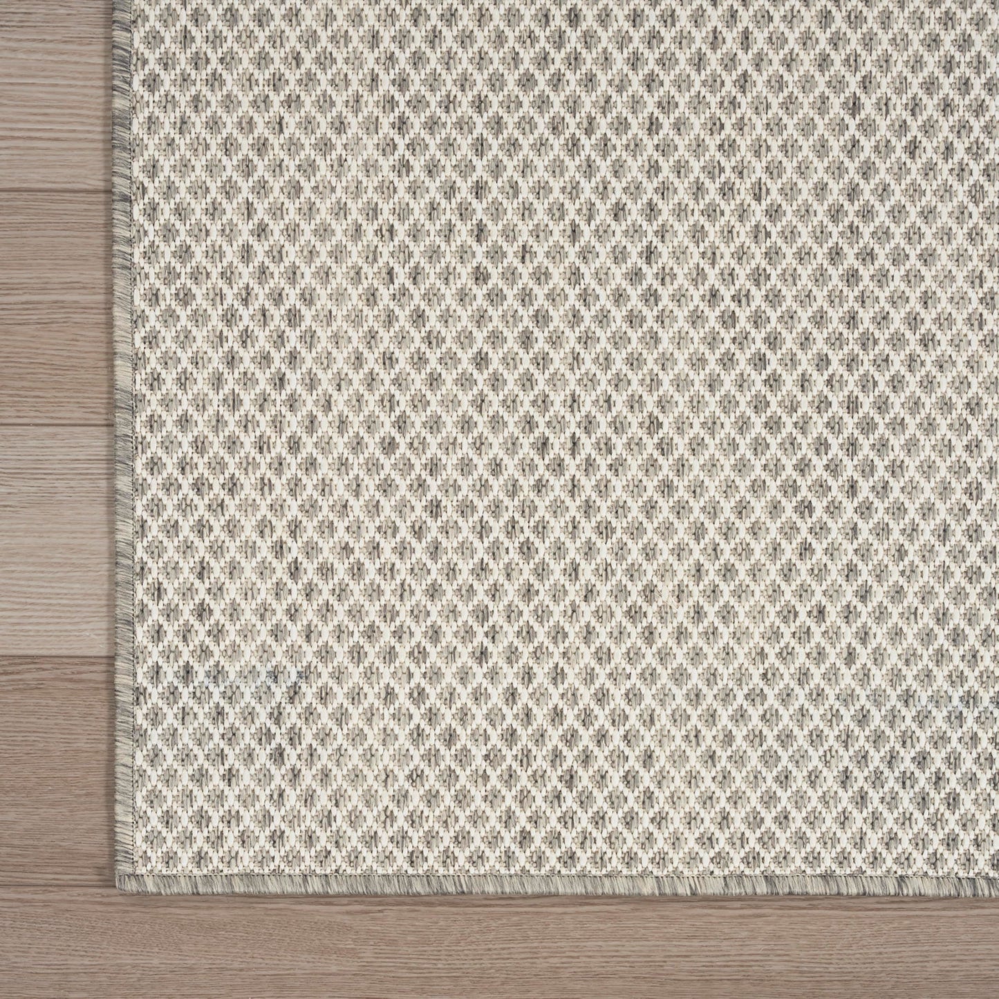 Nourison Home Courtyard Ivory Silver 8' x 10' Area Rug - Easy Clean, Non Shedding, Bed Room, Living Room, Dining Room, Kitchen (8' x 10')