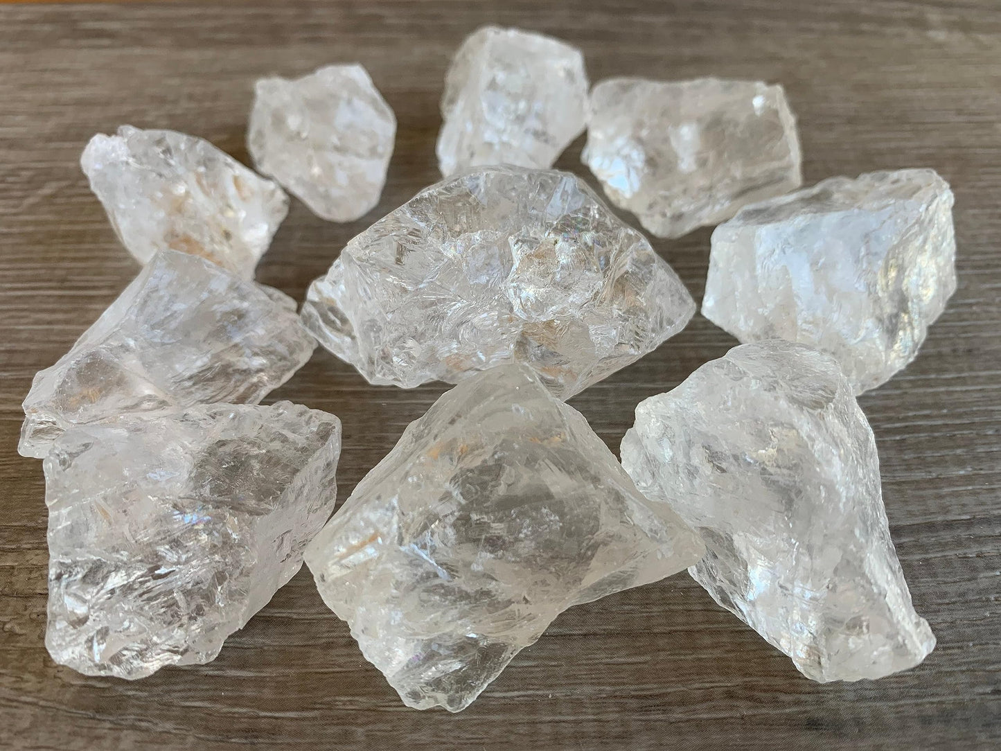 GAF TREASURES Wholesale Raw Clear Quartz Crystals, Natural Clear Quartz Stone, Natural Rough Clear Quartz Crystals, Clear Quartz Rough, Clear Quartz Healing Crystals (Clear Quartz, 0.5 Pound)