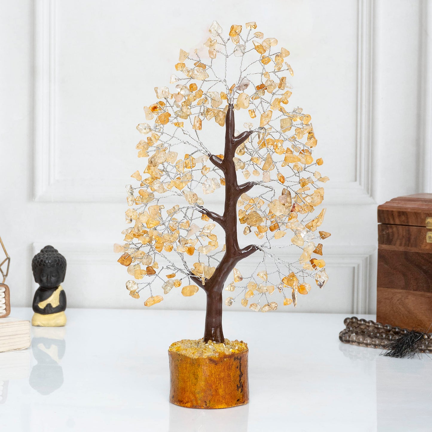 Crocon® Citrine Birthday Gifts for Women, Men & Friends | Tree of Life Crystals and Healing Stones, Home & Office Decor, Gemstones Money Tree, Women Gift Ideas | House Warming Gifts New Home for Mom