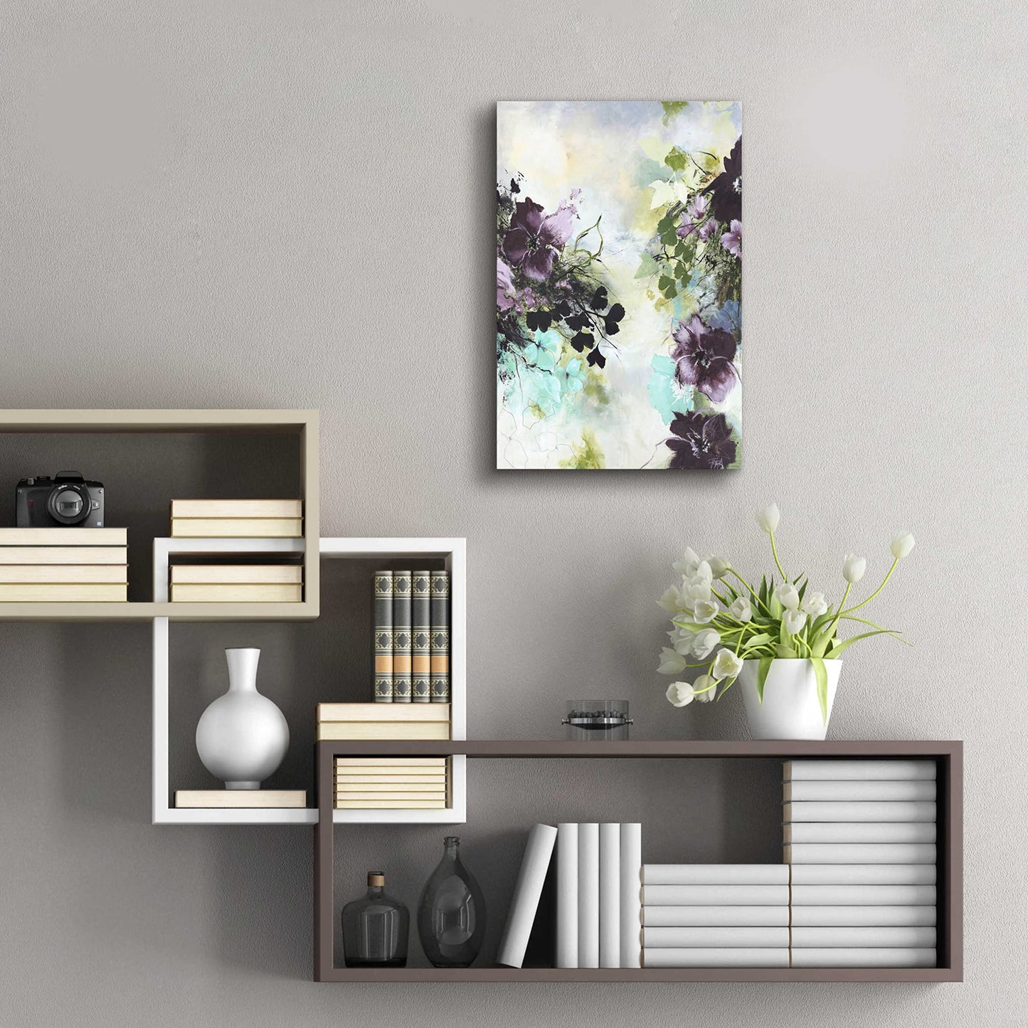 Epic Art 'Flower Blush 2' by Design Fabrikken, Acrylic Glass Wall Art, 16"x24"