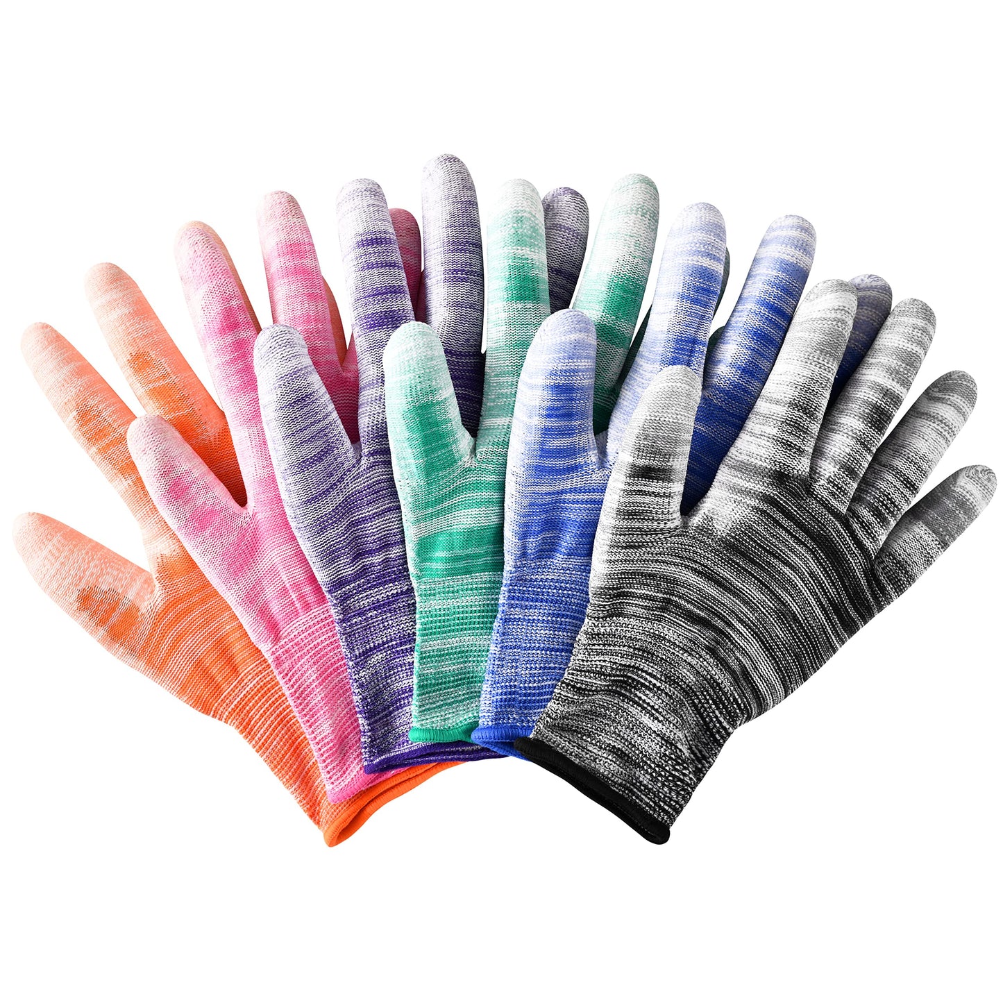 Nimalpal 6 Pairs Gardening Gloves for Women and Men Breathable Work Garden Gloves