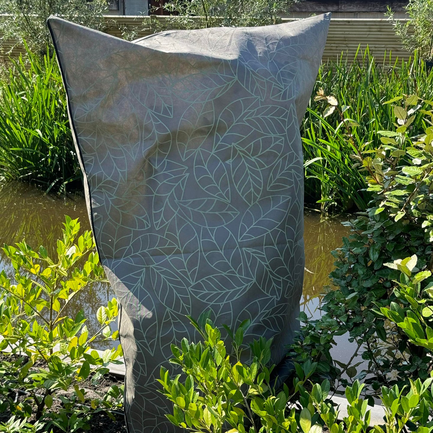 UB-STORE Plant Covers Freeze Protection 47"x71" in 2 Pack | Brown Winter Frost Blankets for Outdoor Plants | Reusable Garden Cover Bags with Zipper Drawstring | Cold Weather Shrub Protection Cloth