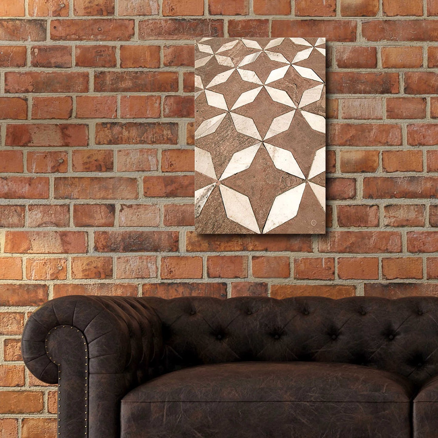 Epic Art 'Mosaic III' by Nathan Larson, Acrylic Glass Wall Art, 16"x24"