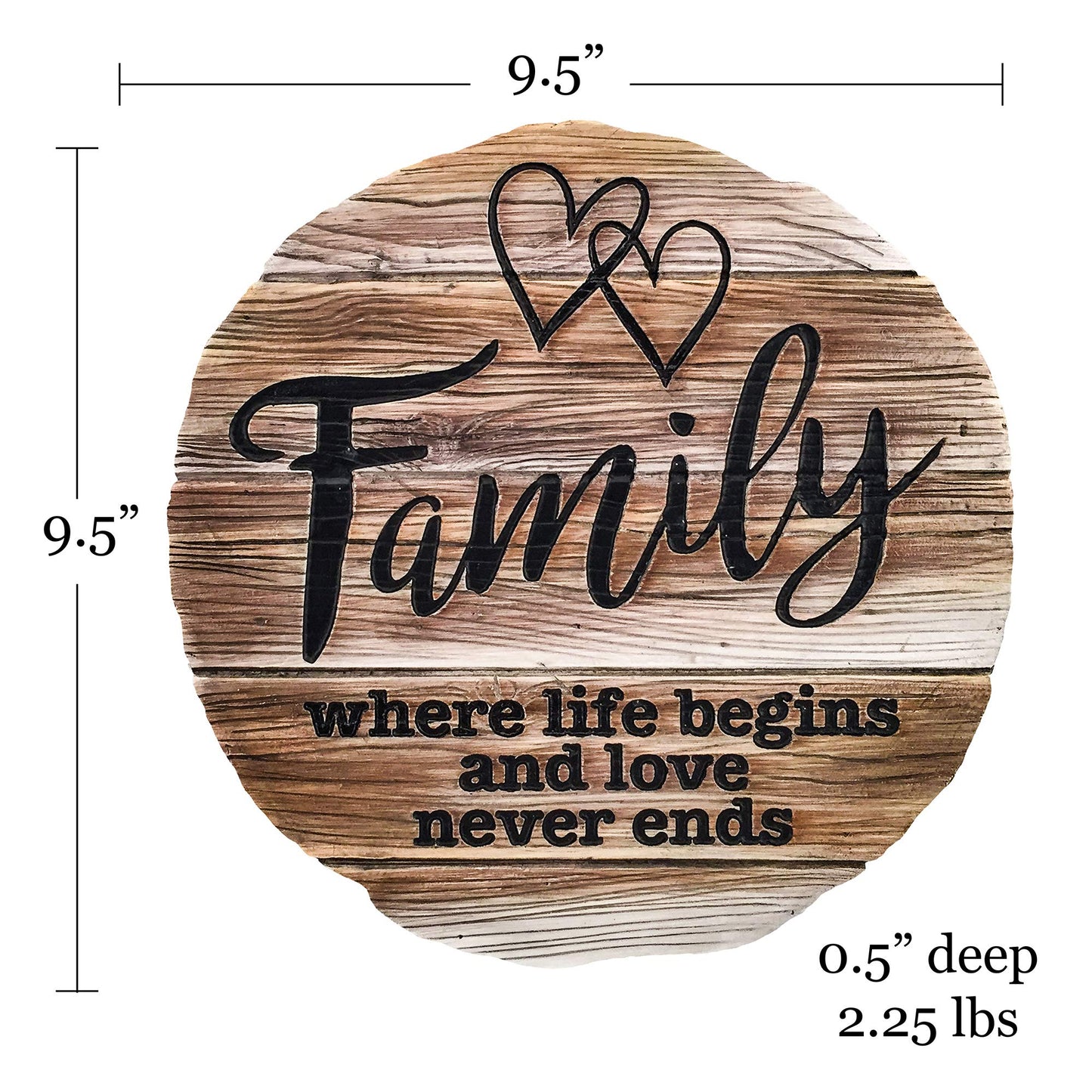 Spoontiques - Garden Décor - Family Stepping Stone - Decorative Stone for Garden