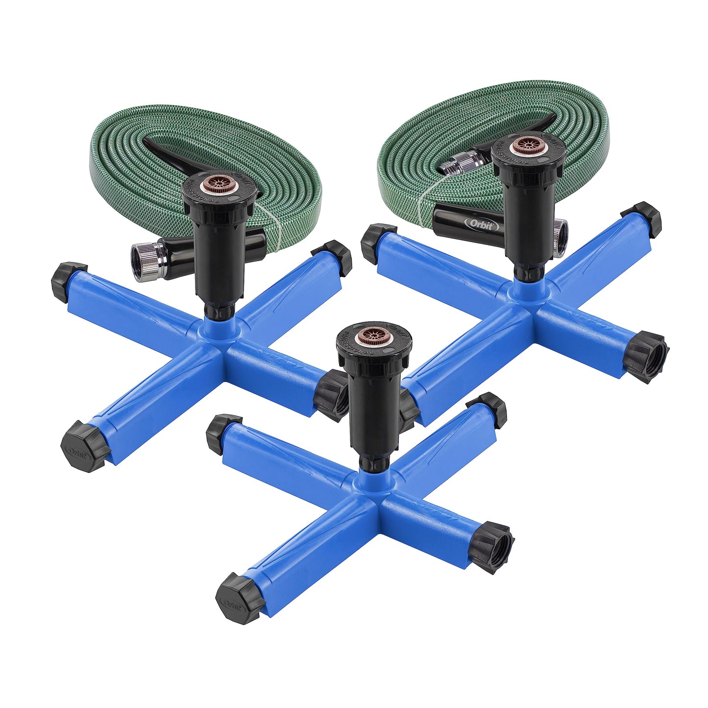 Orbit 27884Z Above Ground All-in-One Irrigation Sprinkler System for Lawn Kit
