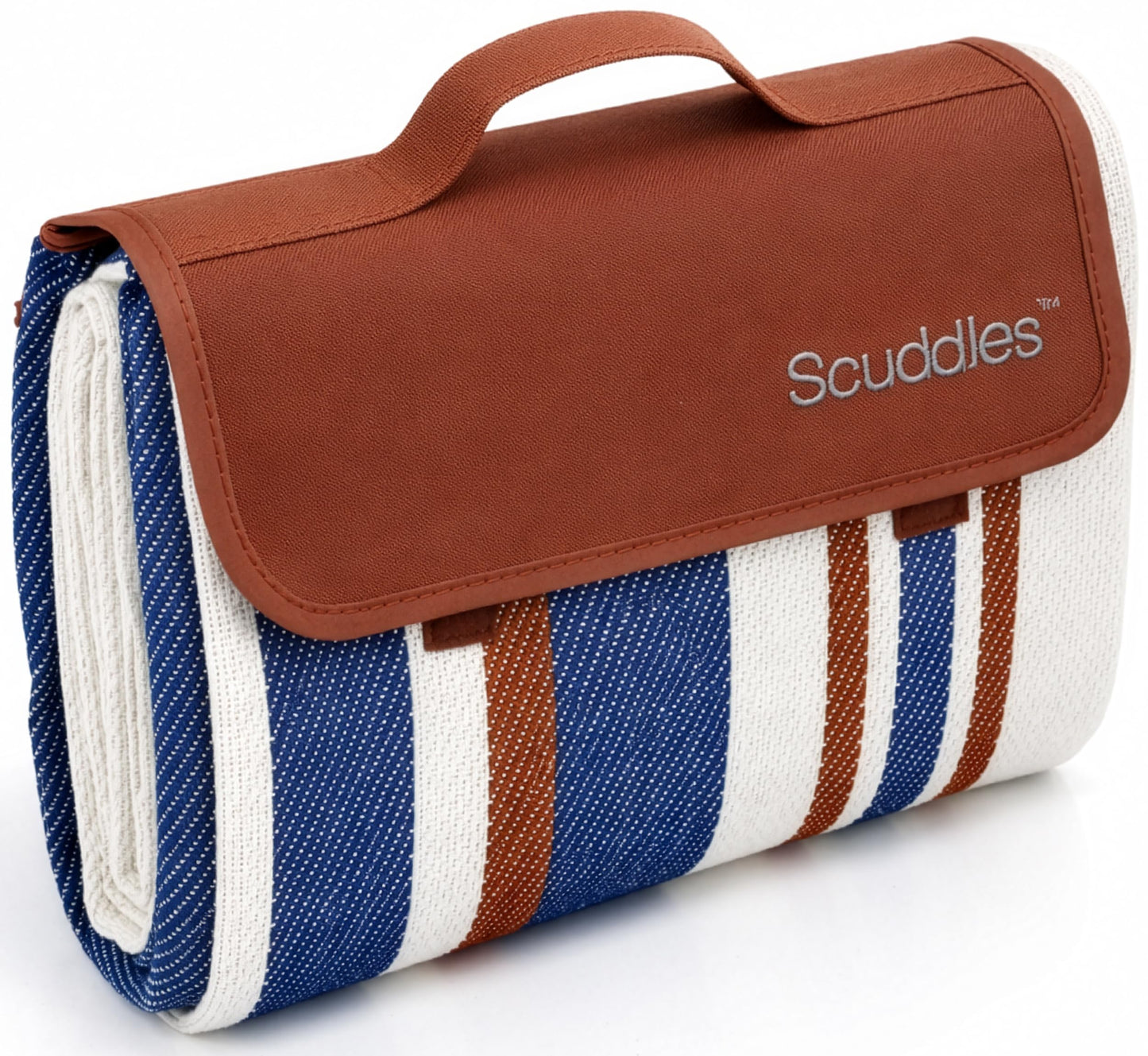 scuddles Extra Large Picnic Blanket – 60" x 80" Waterproof Outdoor Mat with Soft Dual-Layer Comfort, Foldable Travel Rug for Beach, Camping, Lawn, Parks & Family Picnics