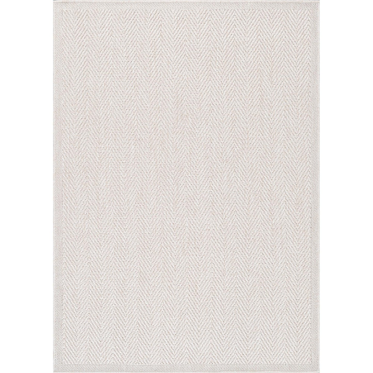 CAMILSON Easy Jute Rug 10x14, Indoor Outdoor Off-White Color Fiber Area Rugs for Living Room and Patio Rug Herringbone Boho Woven Design Easy-Cleaning Washable Outside Carpet Alfombras 10 x 14